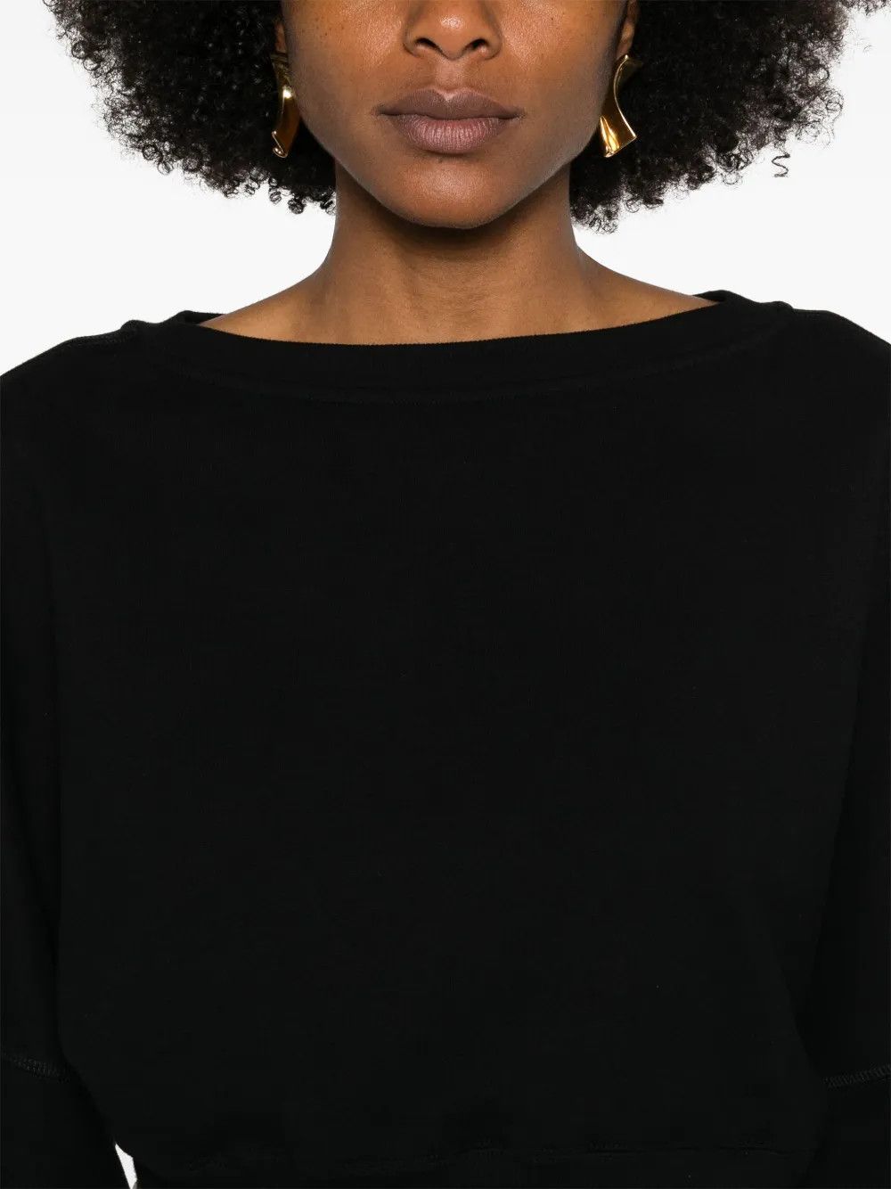Saint Laurent Paris o1y0126 Sweatshirt in Black Size L / US 10 / IT 46 - 2 Thumbnail
