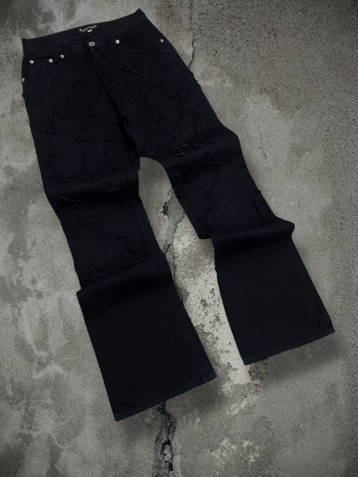 Japanese Brand Vintage 1990s Japan Designer Amore Pure Distressed Denim Size US 27 - 2 Thumbnail
