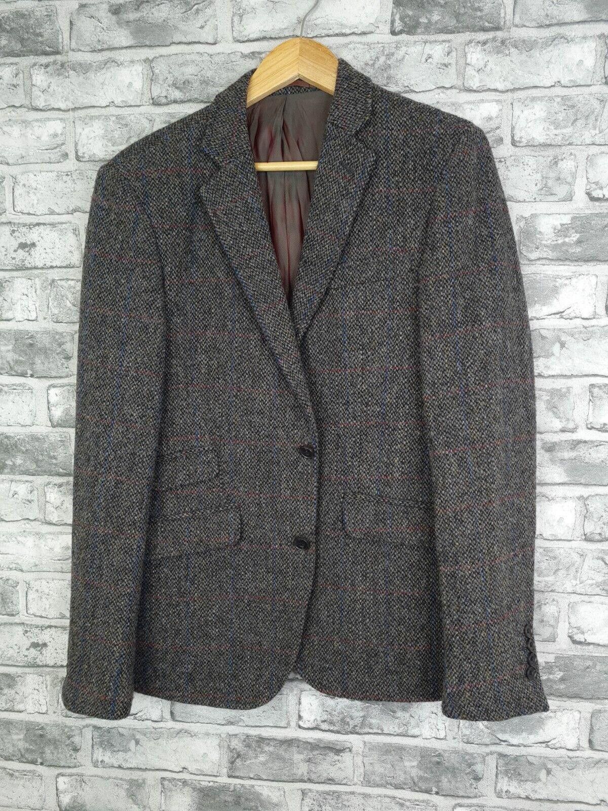 Designer Holland Esquire JAcket Size 38 Harris Tweed Luxury Wool Size 42R - 1 Thumbnail