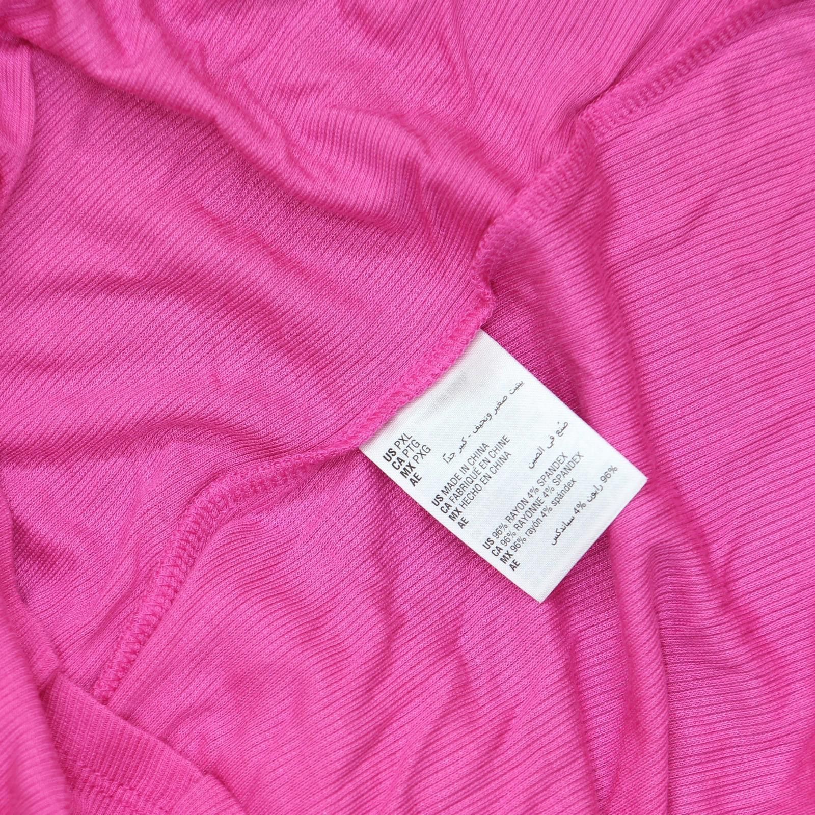 Bar III Nwt Bar Iii Ribbed Sleeveless Shirt Top Pinkadelic Pink Xl Size XL / US 12-14 / IT 48-50 - 4 Thumbnail