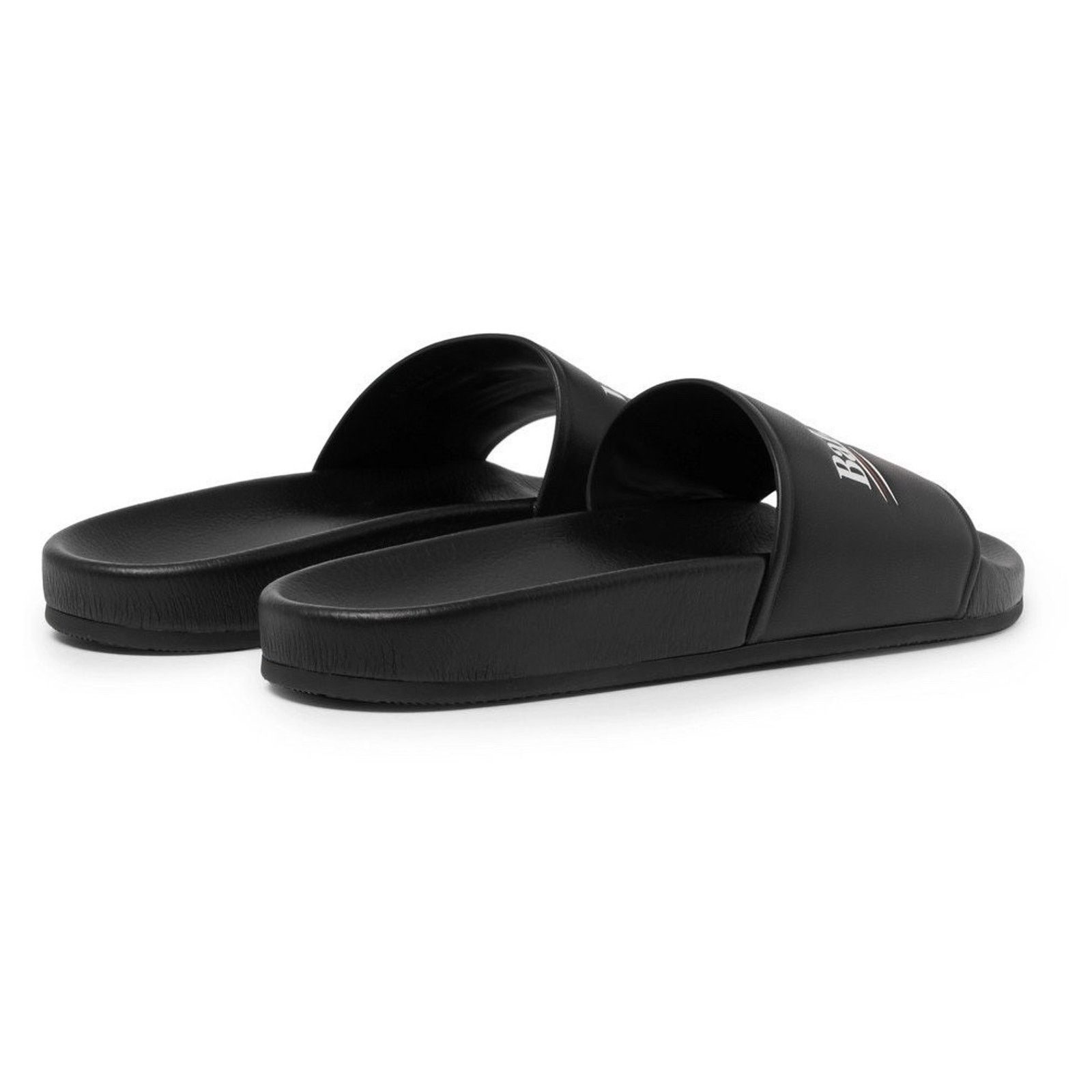 Balenciaga Balenciaga Leather Campaign Logo Slide Pool Sandal 44 11 Size US 11 / EU 44 - 13 Thumbnail