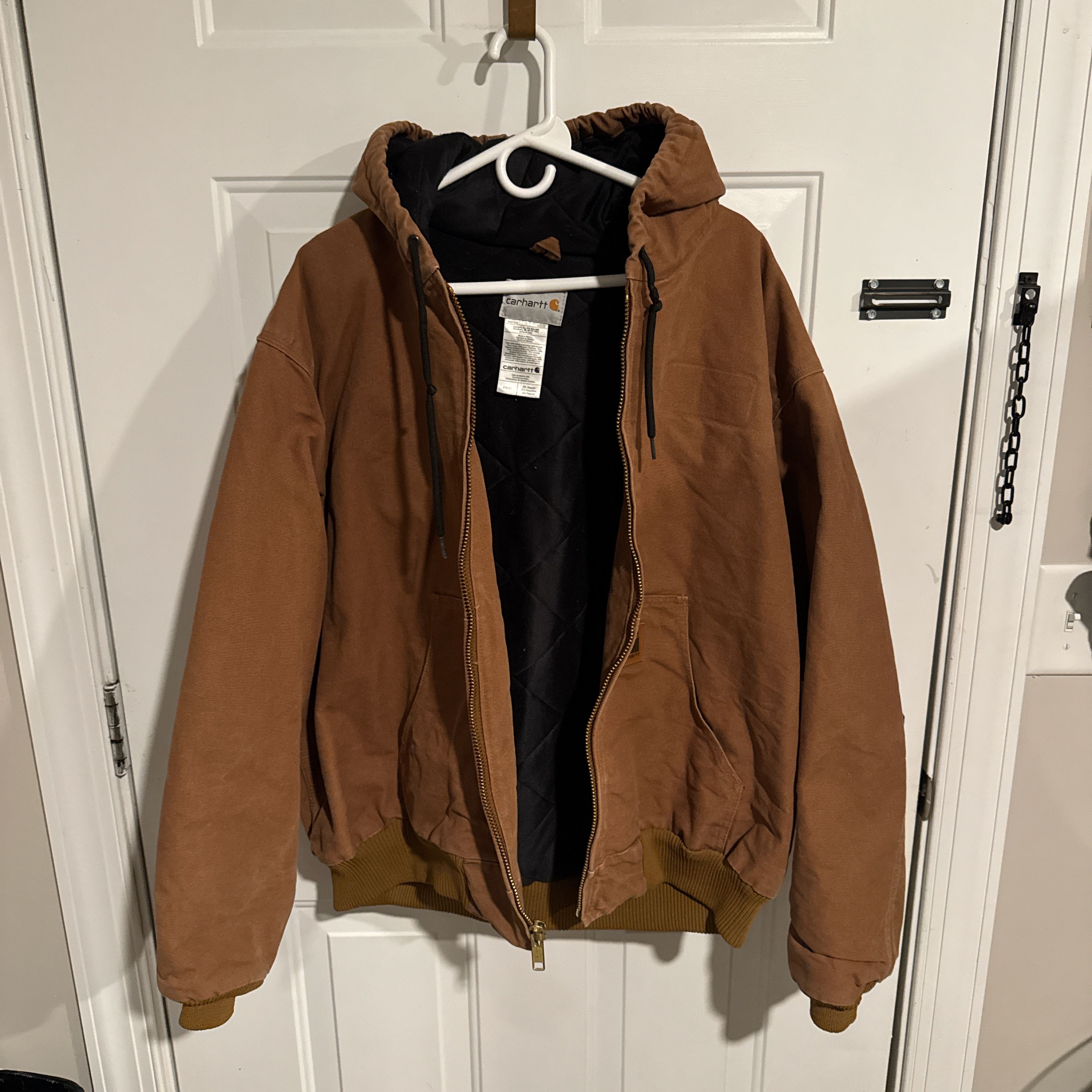 Carhartt 2XL Carhartt Brown Hooded Work Jacket Size US XXL / EU 58 / 5 - 2 Thumbnail