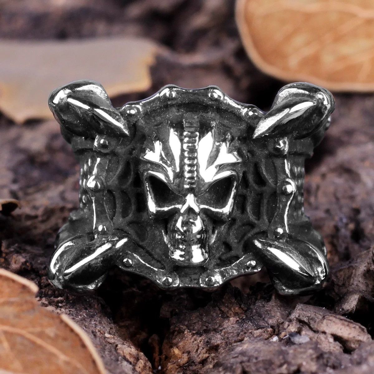 Jewelry Skull Dragon Claw Ring Streetwear Jewelry Fashion Gift Size ONE SIZE - 4 Thumbnail