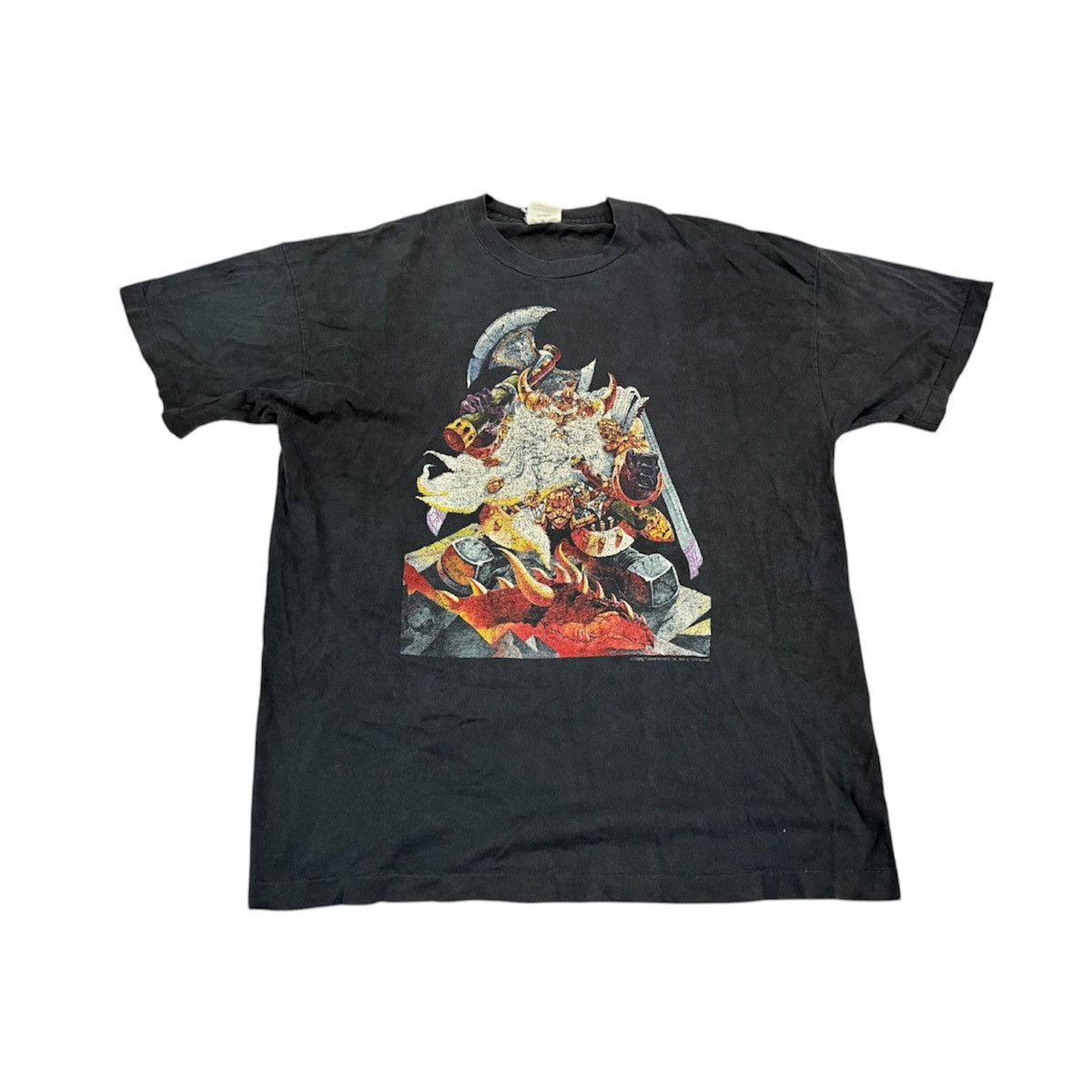 Vintage Vintage 90s 2000s White Dwarf Magazine Comics Game T Shirt Size US XXL / EU 58 / 5 - 1 Thumbnail