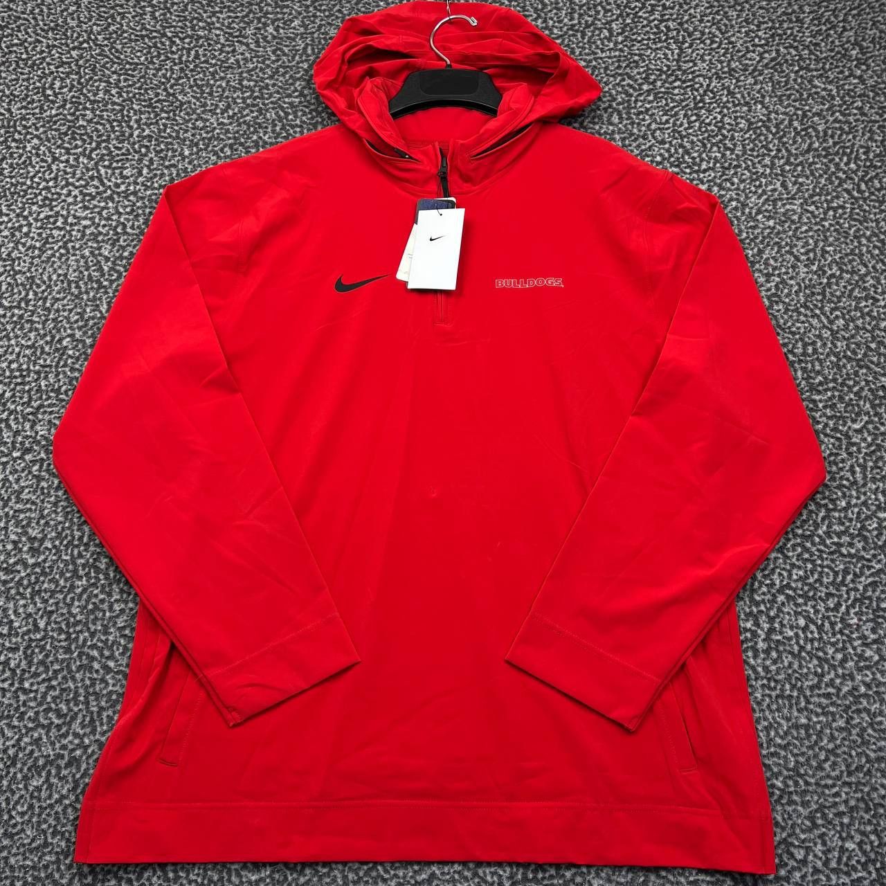 Nike Hoodie Men Large Georgia Bulldogs NCAA 1/4 Zip New L