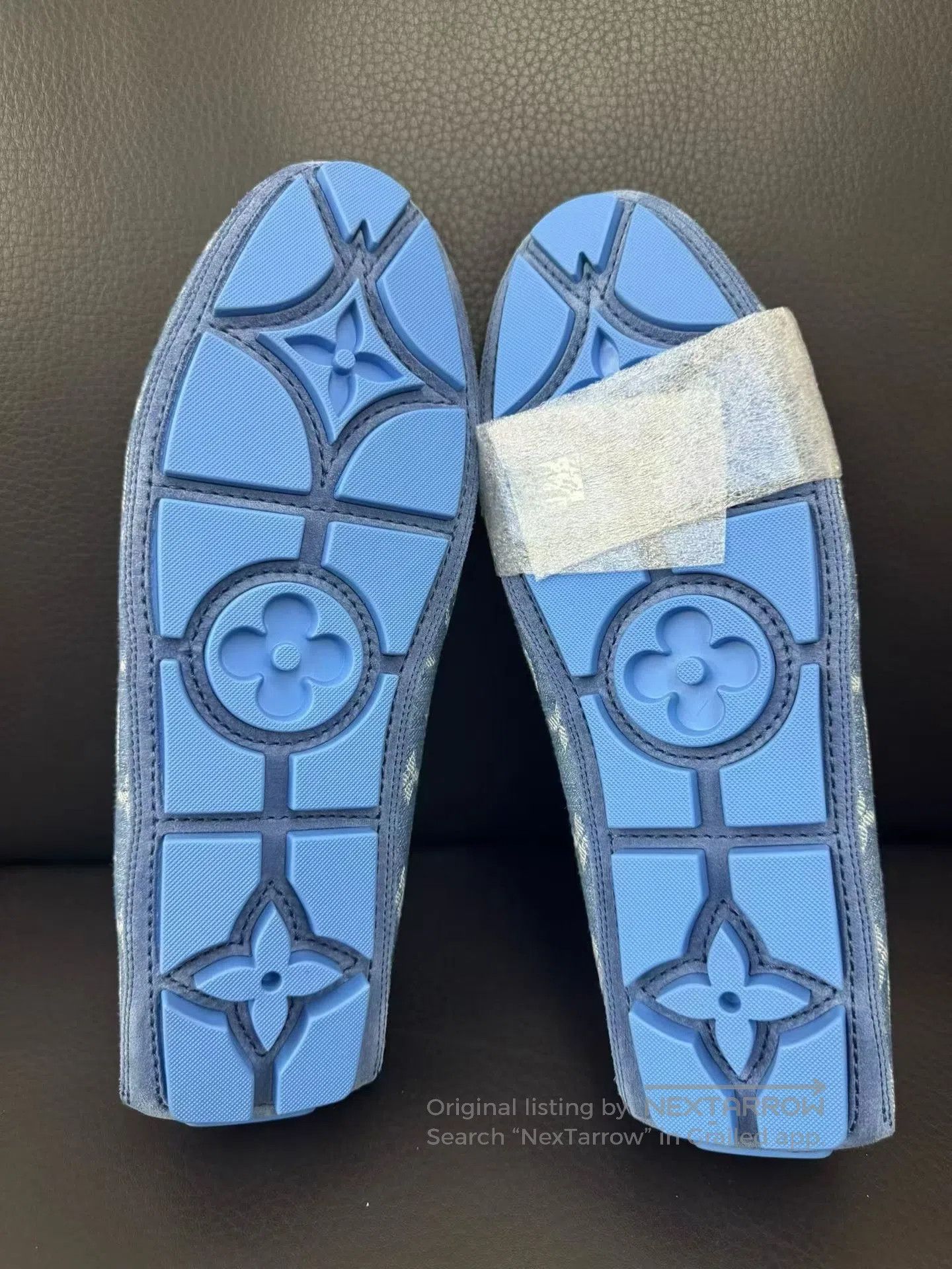 Louis Vuitton Louis Vuitton Blue Denim Monogram Driving Moccasins| Size US 10.5 / IT 40.5 - 3 Thumbnail