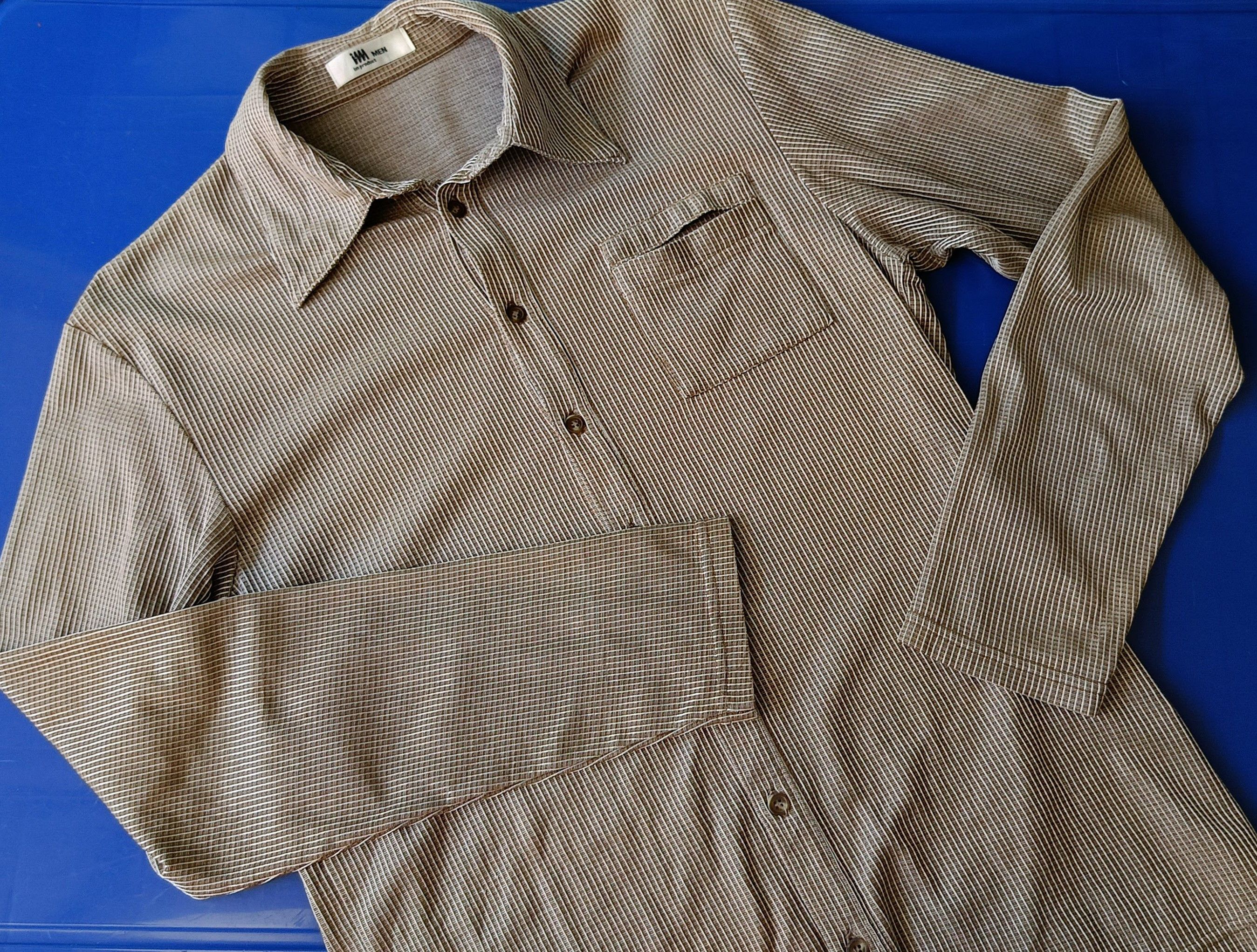 Issey Miyake Issey Miyake IM product men Japan brown striped rayon shirt Size US S / EU 44-46 / 1 - 13 Thumbnail