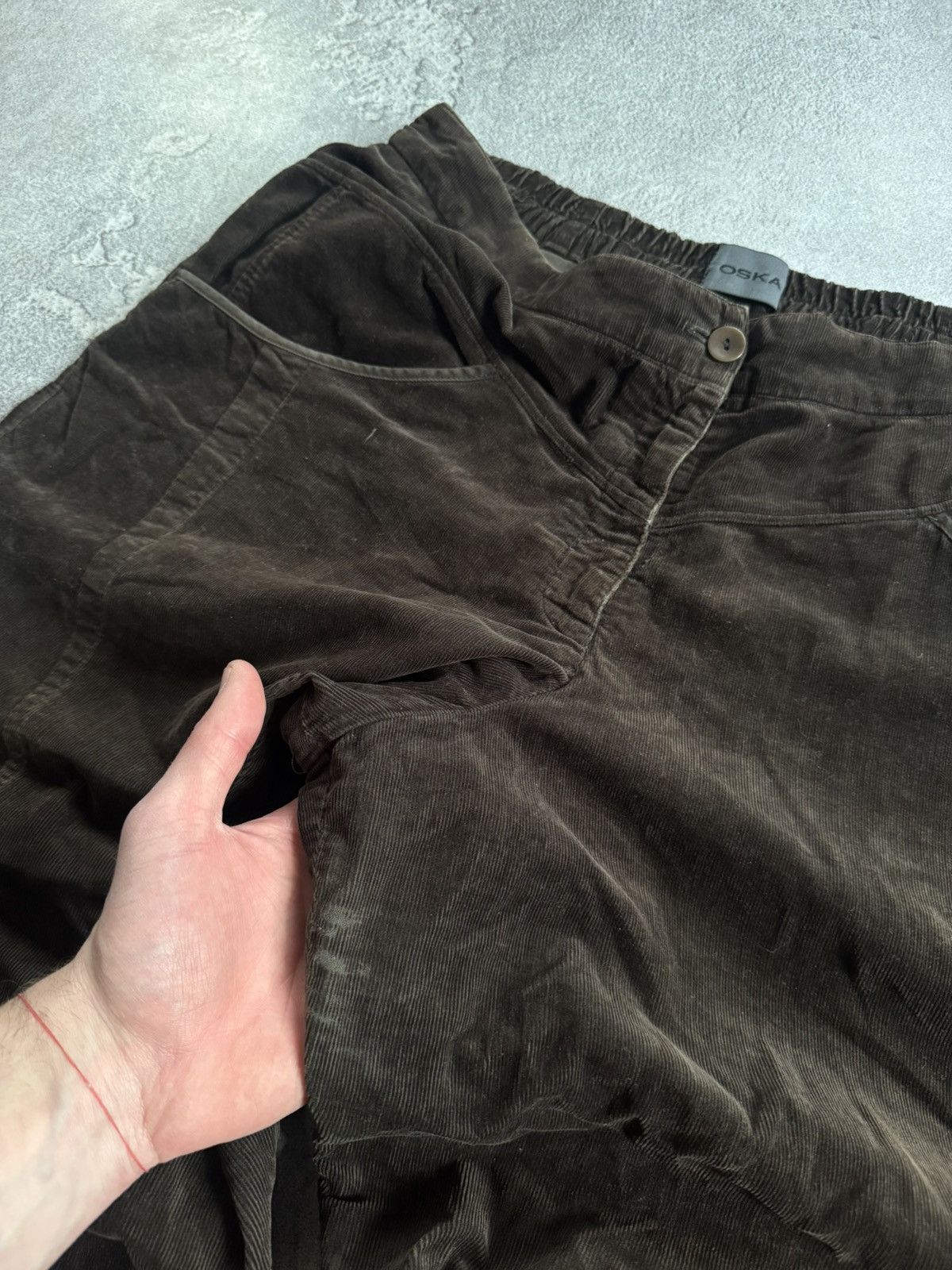 OSKA OSKA 4/size brown corduroy velvet baggy pants trousers chino Size 28" / US 6 / IT 42 - 8 Thumbnail