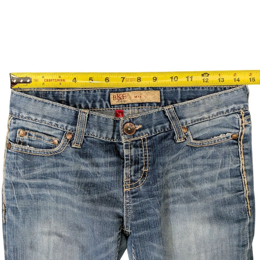 BKE BKE MYA Low Rise Bootcut Jeans w/ Raw Hems | Women's 27x31.5 Size 27" / US 4 / IT 40 - 4 Thumbnail
