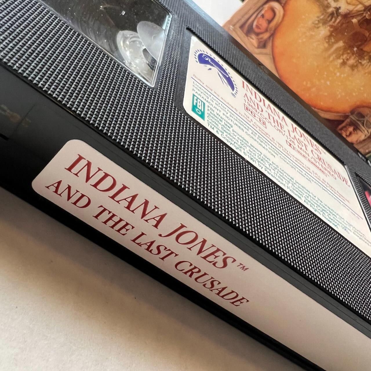 Designer VTG Indiana Jones and the Last Crusade VHS 1989 Size ONE SIZE - 9 Thumbnail
