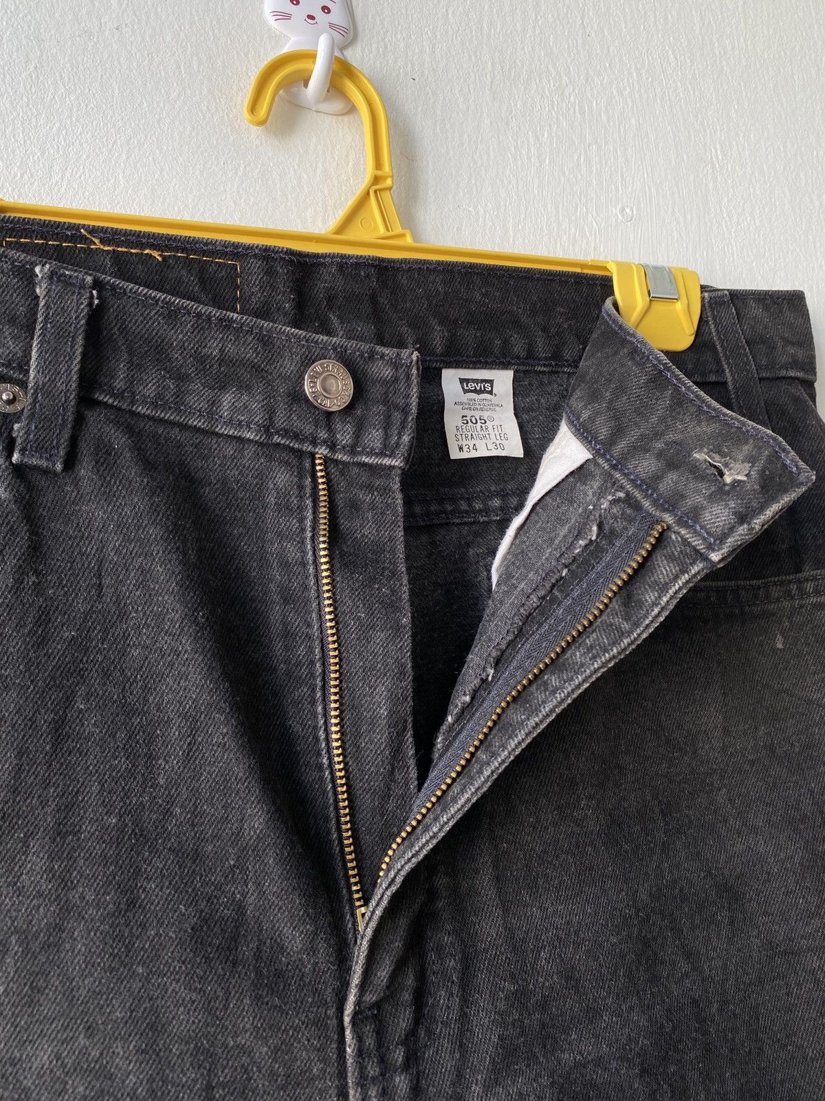 Levi's × Levi's Vintage Clothing × Vintage Vintage 90s Levi’s 505 Regular Fit Straight Leg Orange Tab Size US 33 - 6 Thumbnail