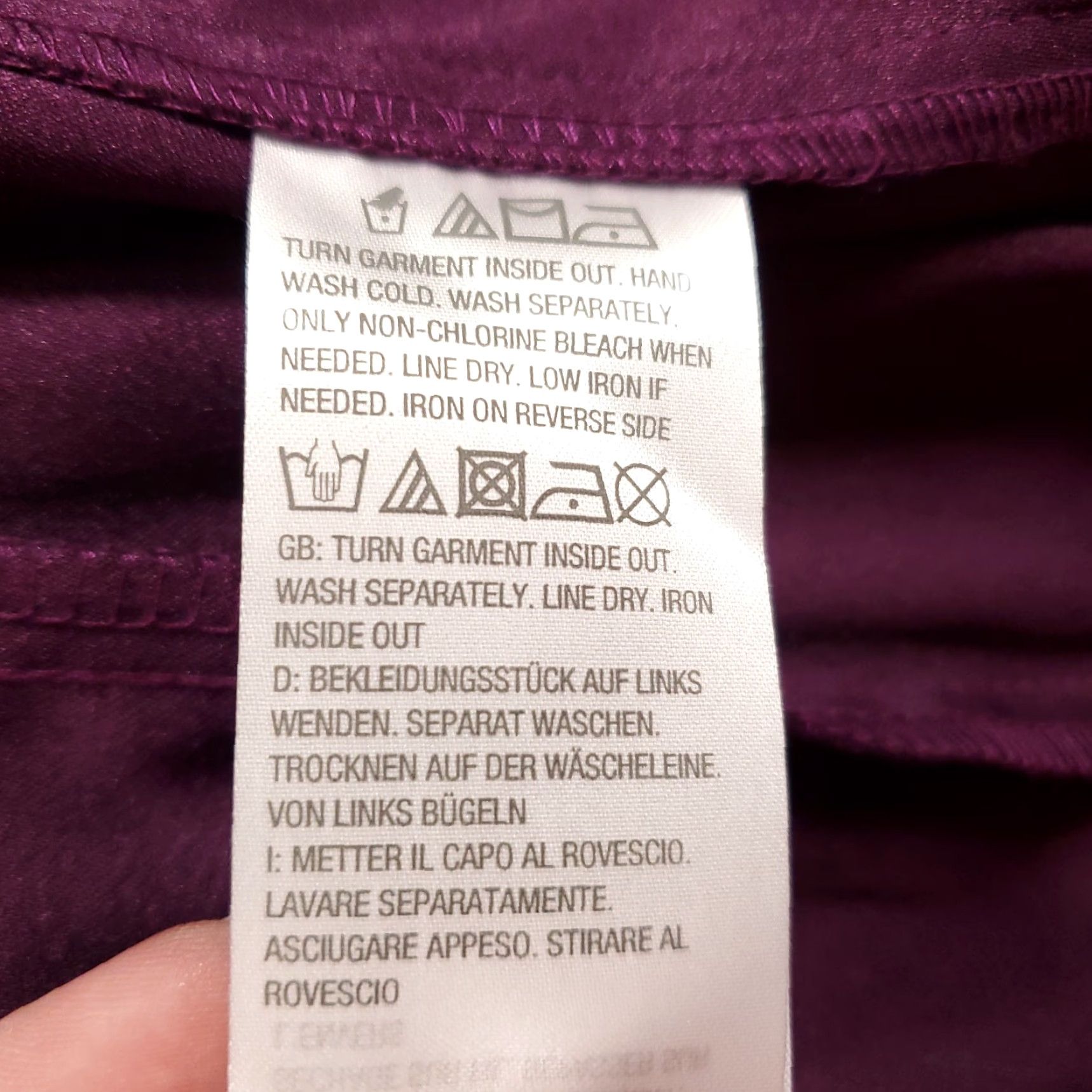 Bob Mackie Mackie Bob Wearable Art Cardigan Jacket Womens Medium Purple Faux Suede Leather Size M / US 6-8 / IT 42-44 - 4 Thumbnail