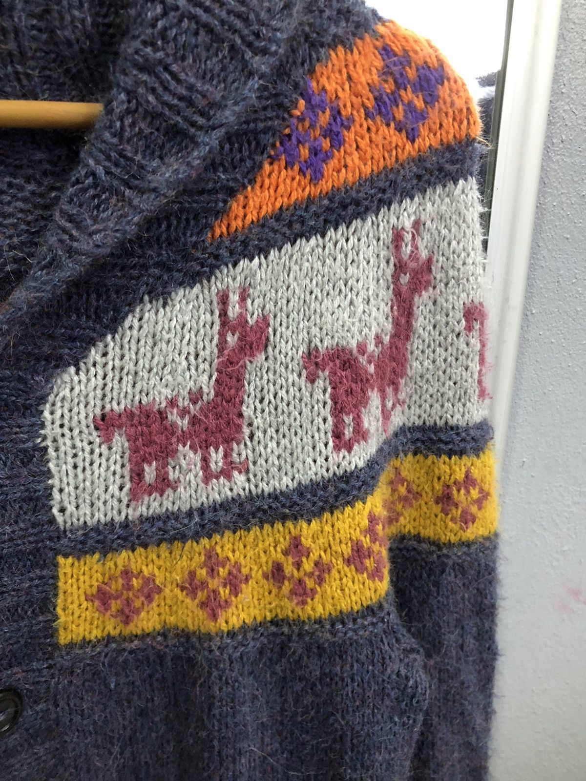 Japanese Brand Titicaca Alpaca Wool Llama Knit Cardigan Vintage Size US M / EU 48-50 / 2 - 5 Thumbnail