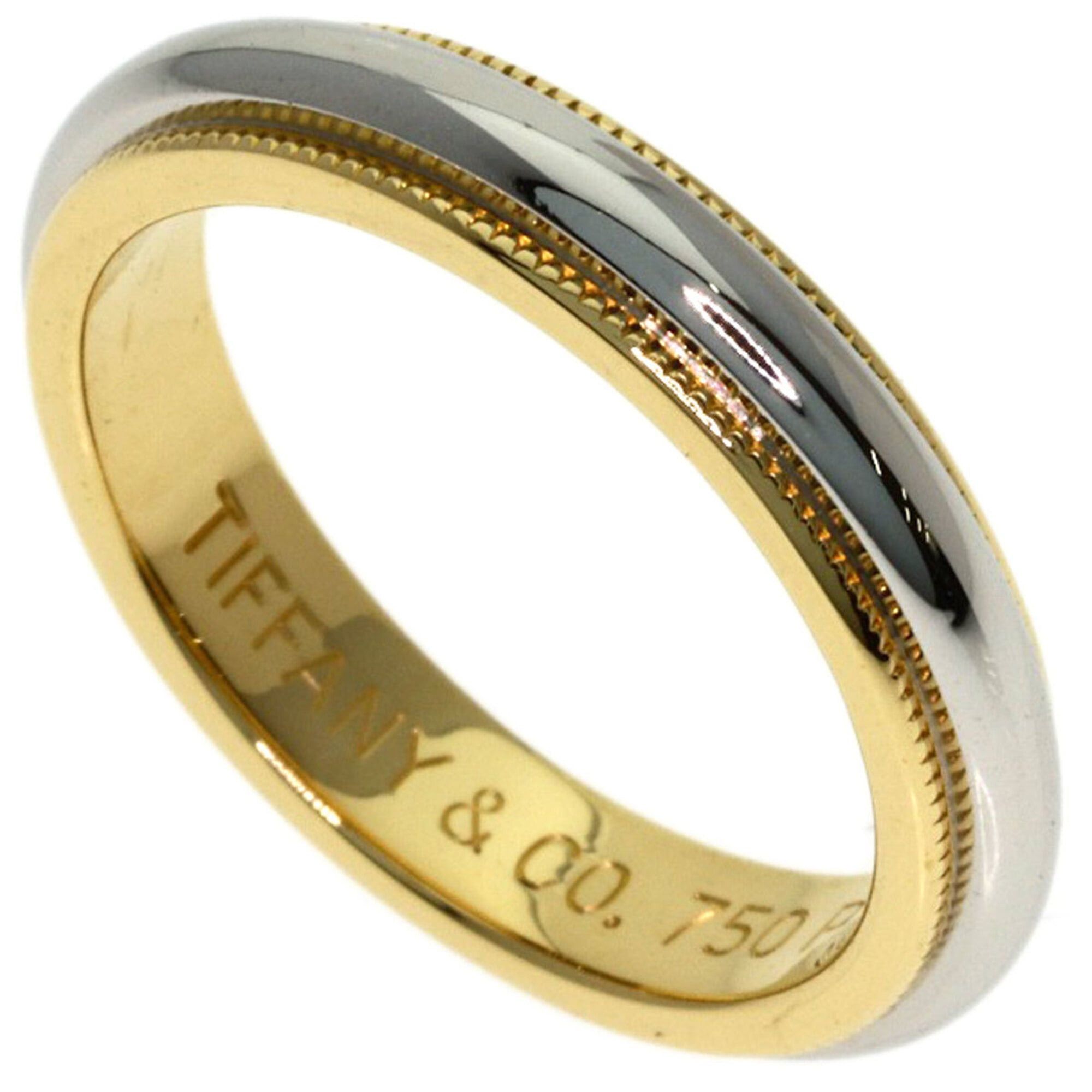 Tiffany & Co. Tiffany & Co. Milgrain Ring, 18K Yellow Gold/PT950, Women's. Size ONE SIZE - 1 Thumbnail