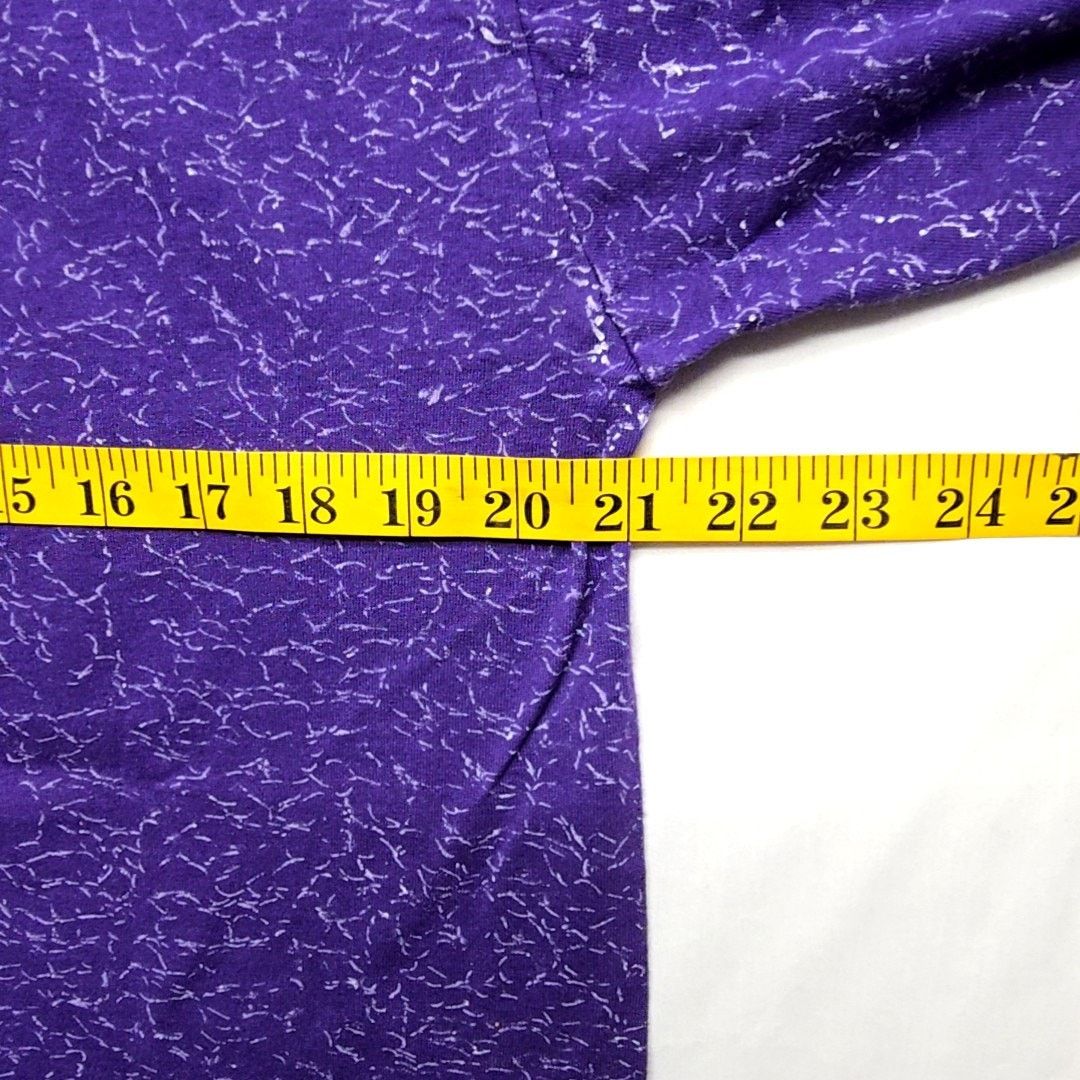 Jerzees Vintage Montana Aztec Shirt Purple All Over Print L Tee 90s Size US L / EU 52-54 / 3 - 11 Thumbnail