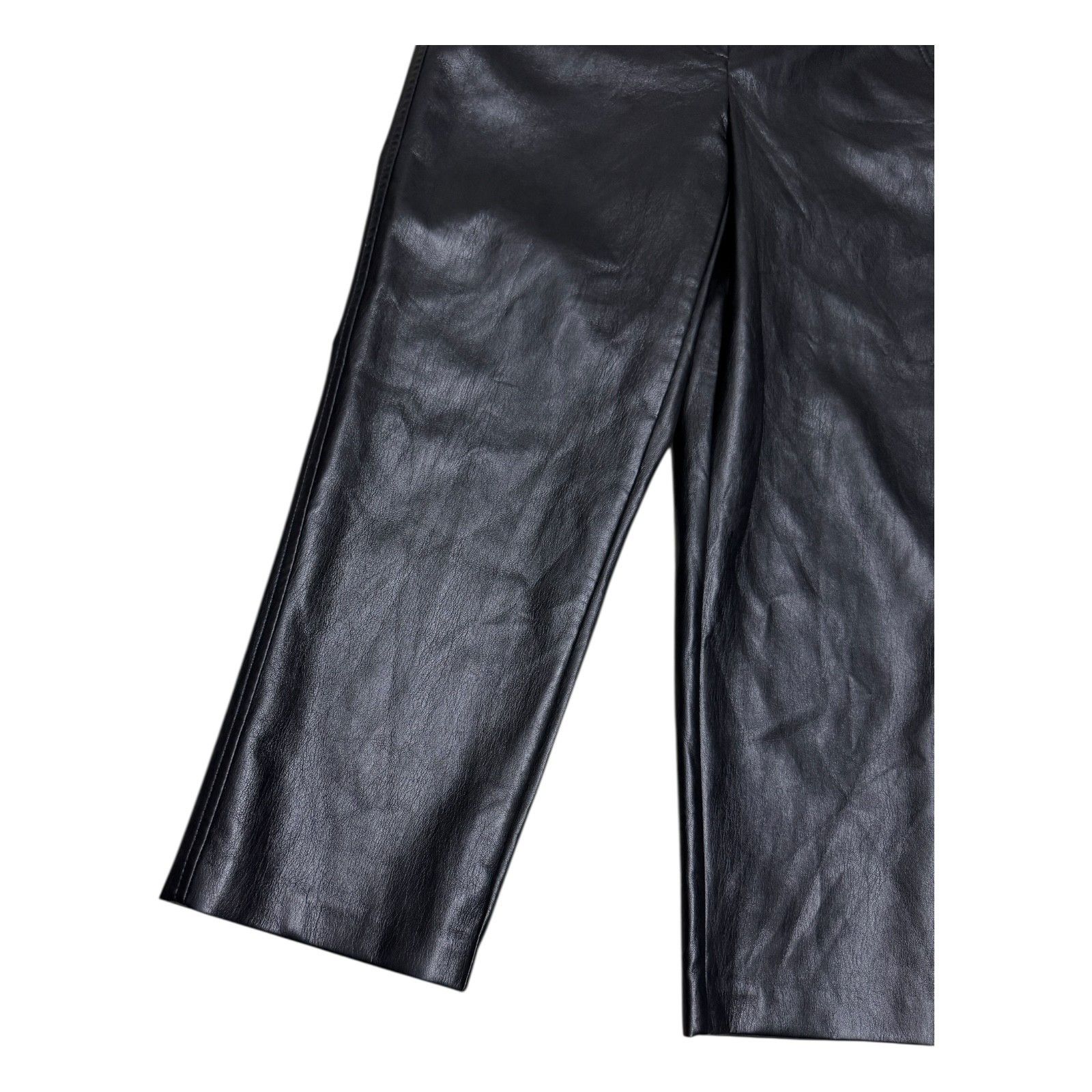 Aritzia BABATON Aritzia Faux Vegan Leather Ankle Business Pants 2 Size 26" / US 2 / IT 38 - 6 Thumbnail