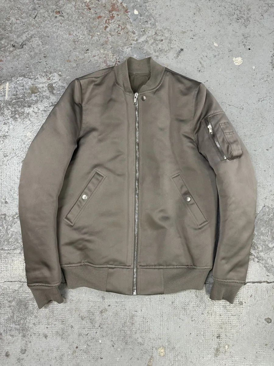 Rick Owens Grey Astro Bomber Jacket