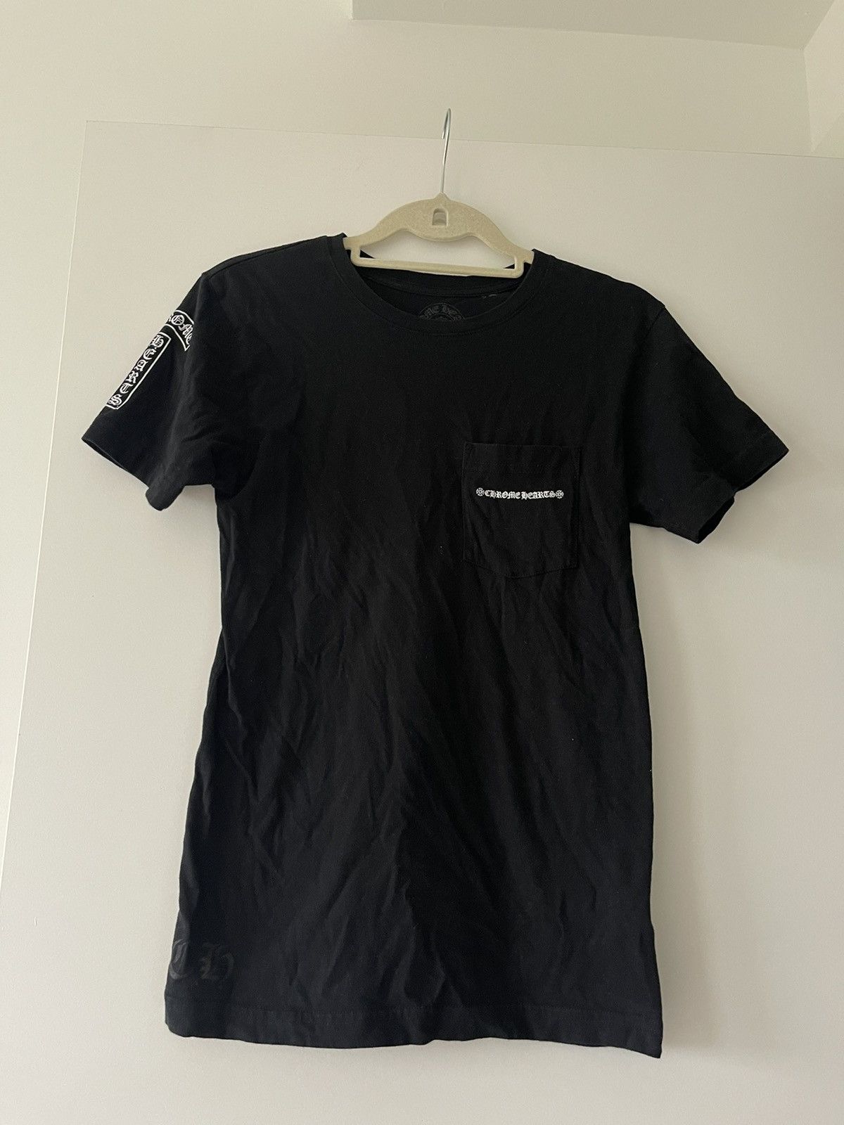 【Chrome Hearts】 Scroll Fuck you Logo LS T-Shirt Black Chrome Hearts × Luxury × Vintage Chrome Hearts Fxxk You Logo
