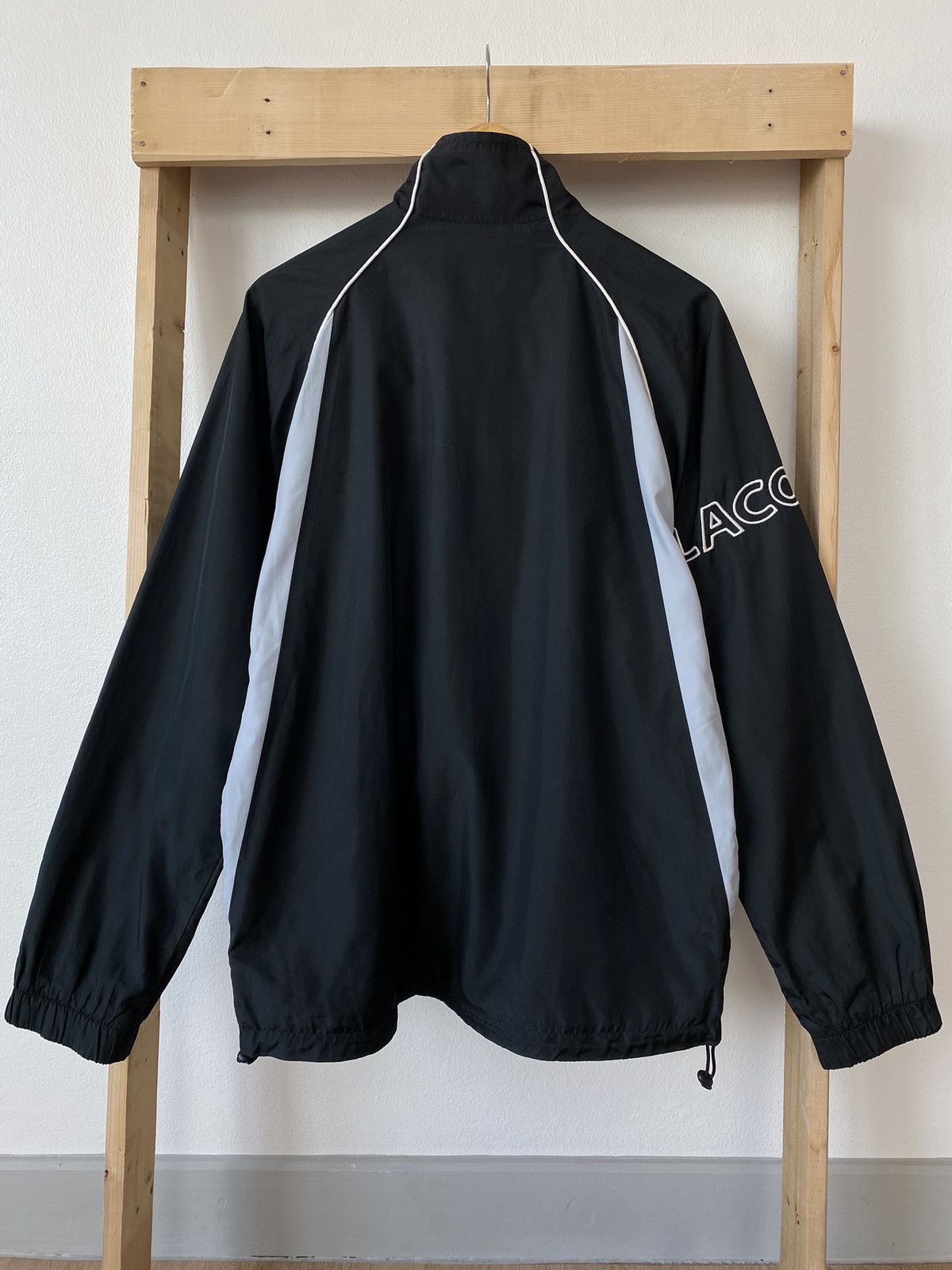 Lacoste Vintage Black Lacoste Windbreaker Jacket Size US M / EU 48-50 / 2 - 2 Thumbnail