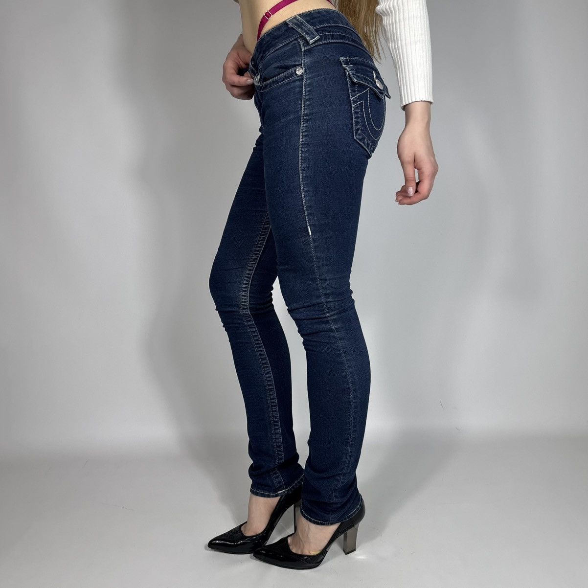 True Religion Vintage Y2K True Religion Japanese Jeans Chief Style 90s Size 27" / US 4 / IT 40 - 3 Thumbnail
