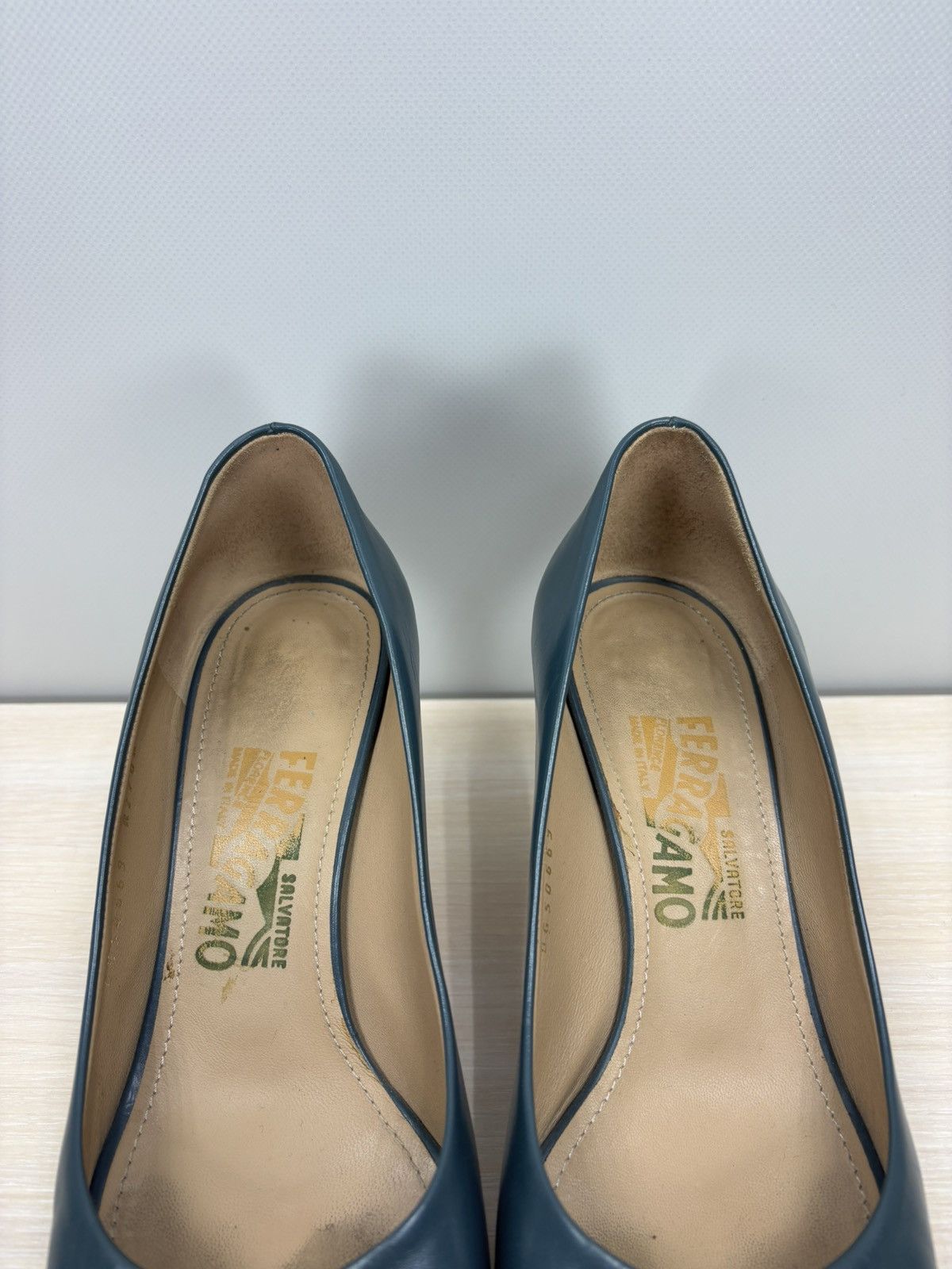 Salvatore Ferragamo Womens heels Salvatore Ferragamo Size 6 1/2 Color Blue Size US 6.5 / IT 36.5 - 4 Thumbnail