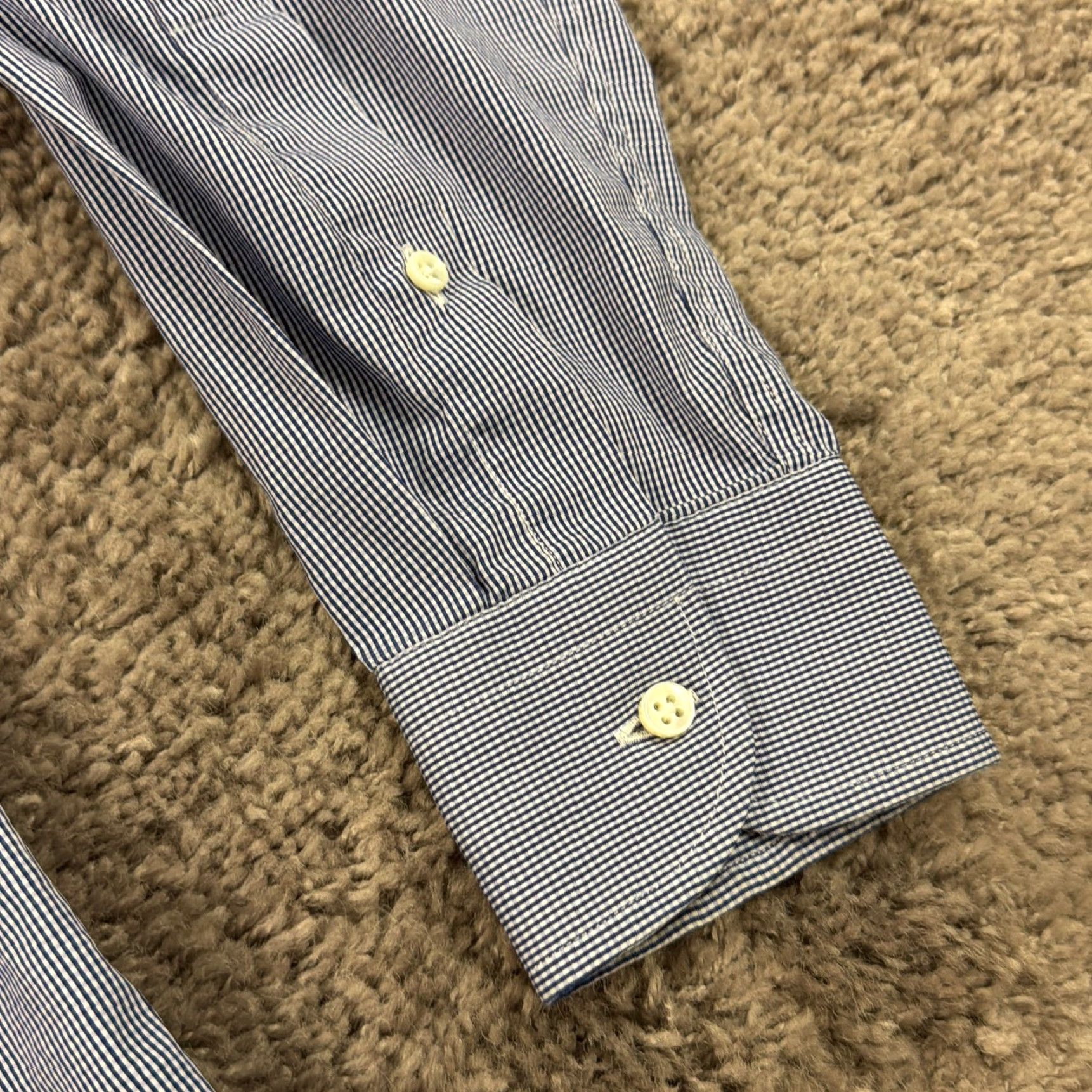Ralph Lauren Ralph Lauren Shirt Mens M Blue Check Tailored Black Label Made In Italy Size US M / EU 48-50 / 2 - 3 Thumbnail