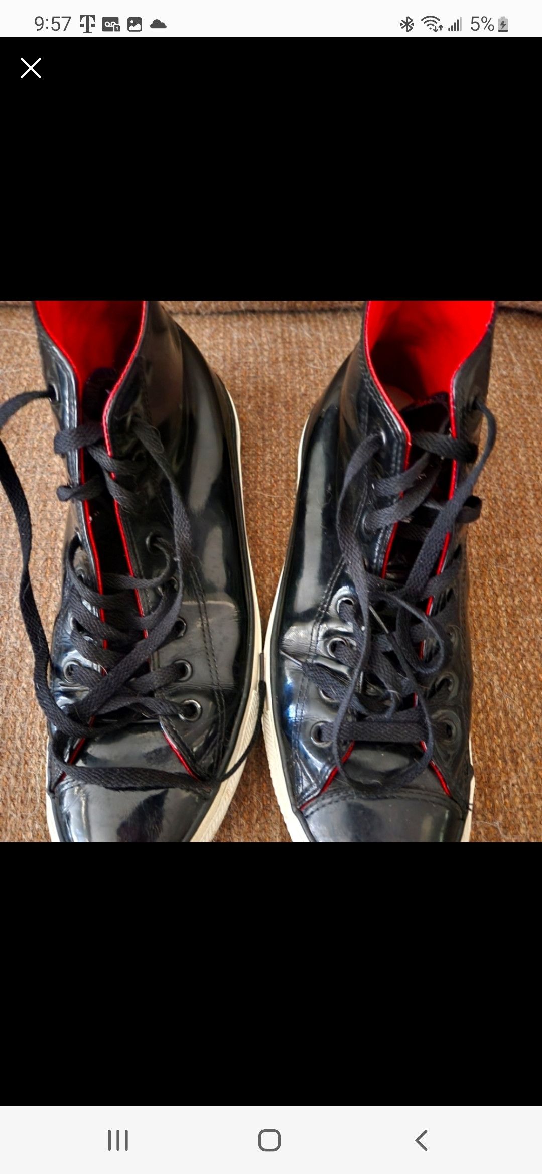 Patent Leather y2k Size 10 Great Condition HiTop