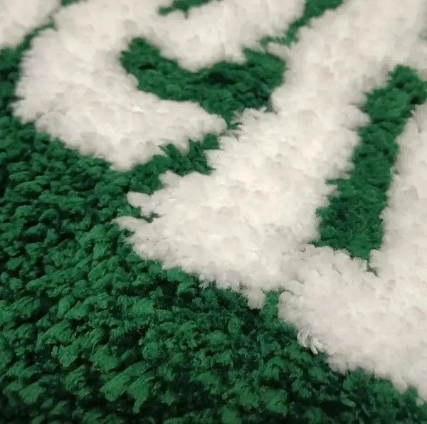 Carhartt × Handmade Handmade Green Tufting Heart Soft Rug Size ONE SIZE - 3 Thumbnail