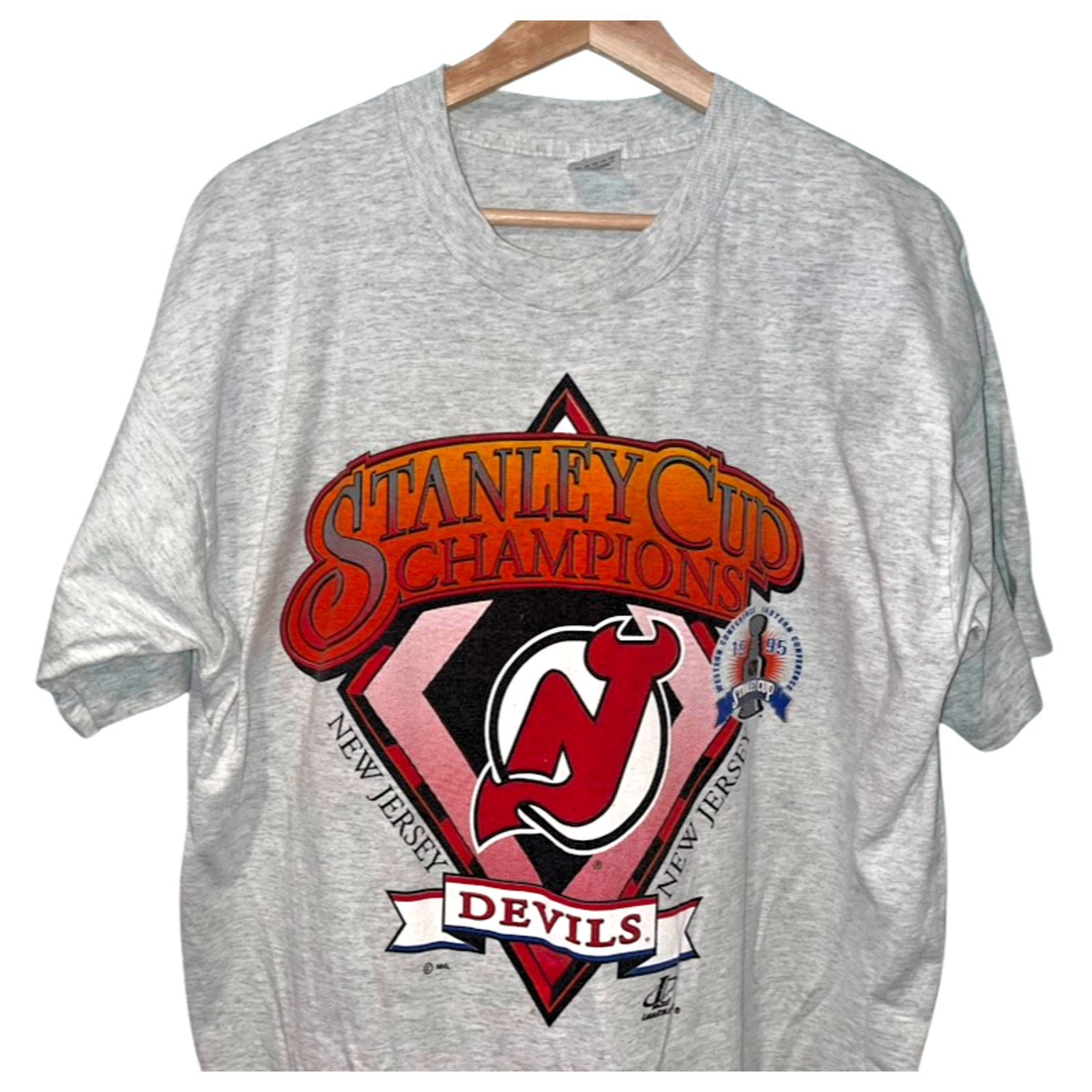 Logo Athletic New Jersey Devils Logo Athletic NHL Stanley Cup Champions XL Size US XL / EU 56 / 4 - 2 Thumbnail