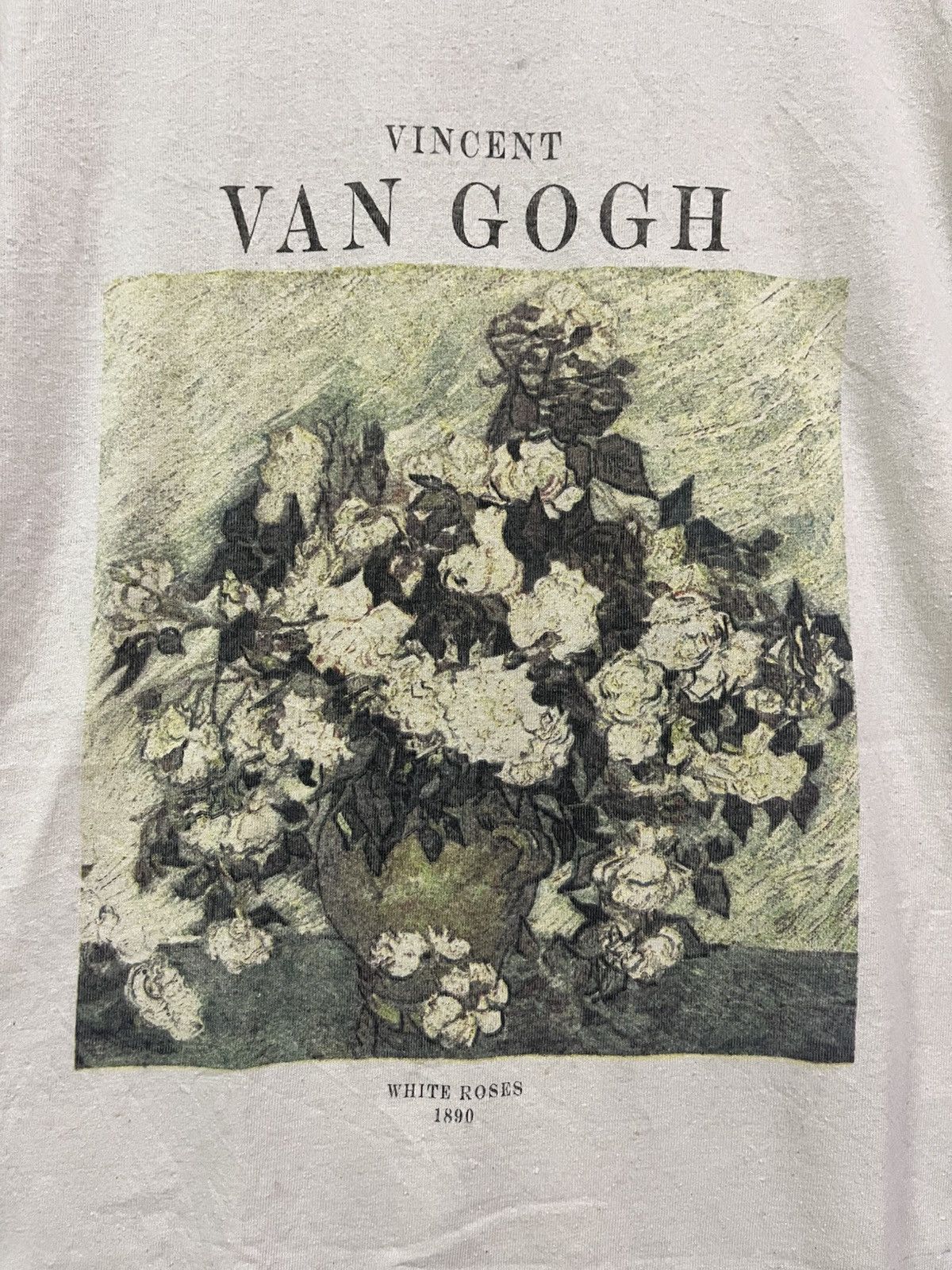 Arts & Science Vincent Van Gogh (White Rose) T-Shirt Sz. L Size US L / EU 52-54 / 3 - 2 Thumbnail