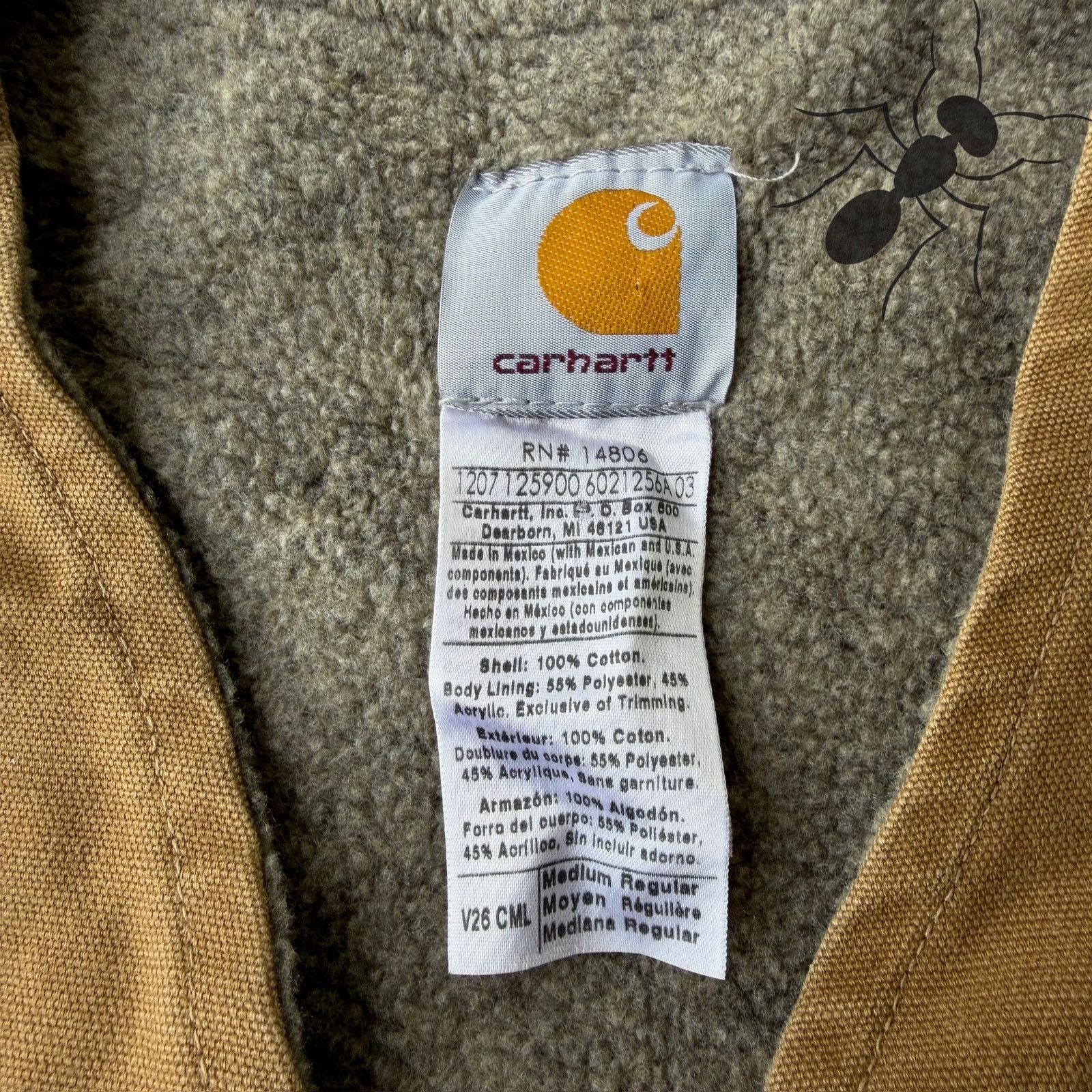 Carhartt × Vintage Carhartt V26 CML brown work wear vest Size US M / EU 48-50 / 2 - 4 Thumbnail