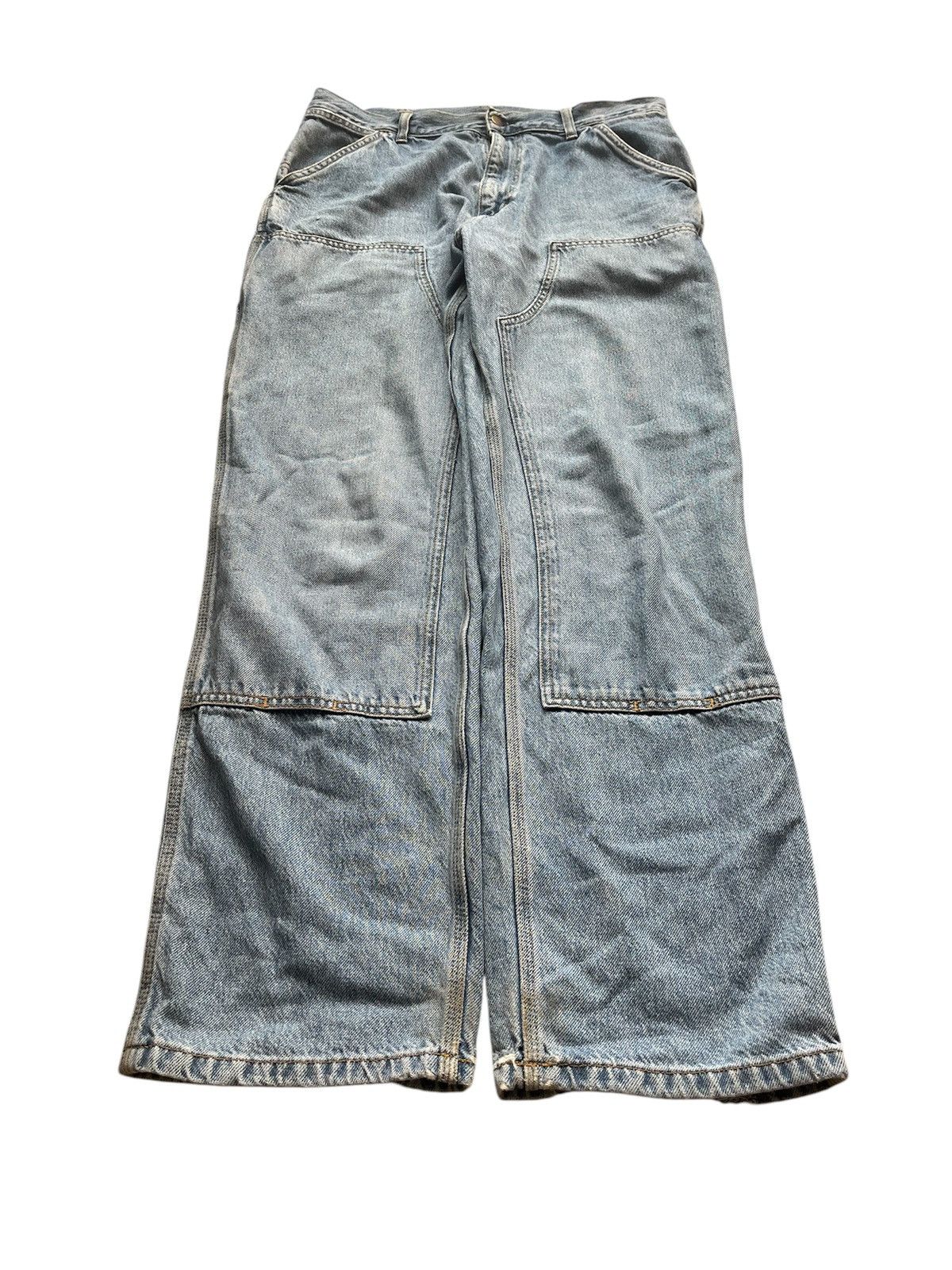 Carhartt × Vintage Carhartt baggy baby blue jeans workwear streetwear drip swag Size US 32 / EU 48 - 2 Thumbnail