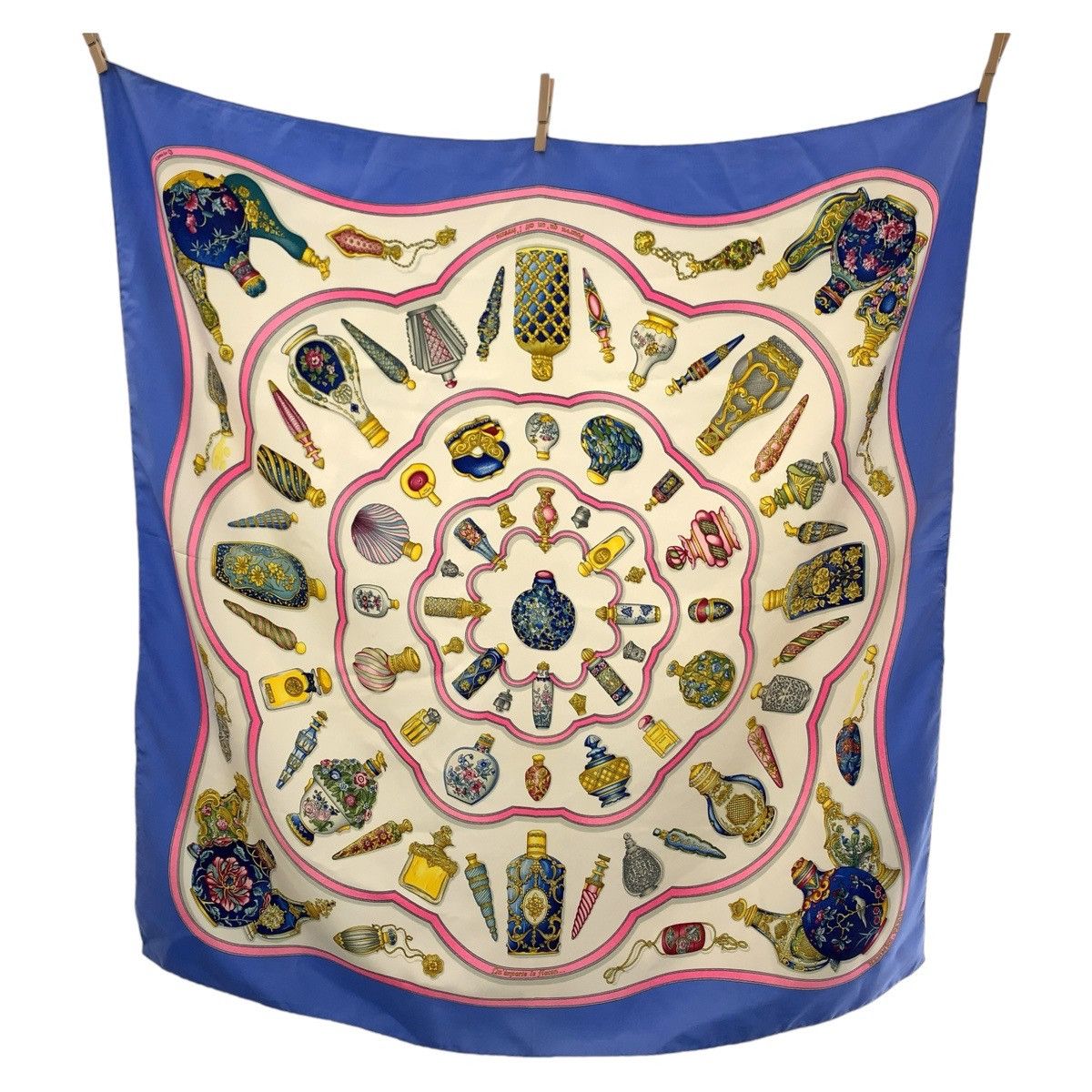 Hermes Hermes Hermes Silk Scarf Multicolor Canvas Scarf in Very Good Condition Size ONE SIZE - 1 Thumbnail