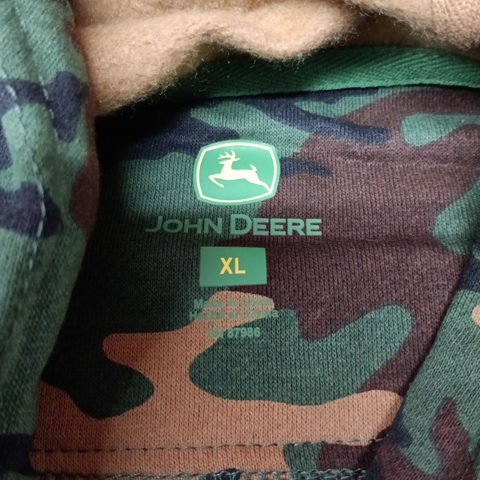 John Deere John Deere Hoodie Men's XL Core Camo Logo Outdoor Hunting Size US XL / EU 56 / 4 - 5 Thumbnail
