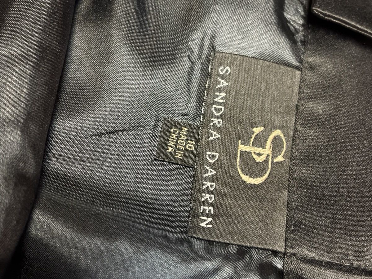 Other Black Satin Formal Skirt – Rhinestone Floral Embellished Size M / US 6-8 / IT 42-44 - 3 Thumbnail
