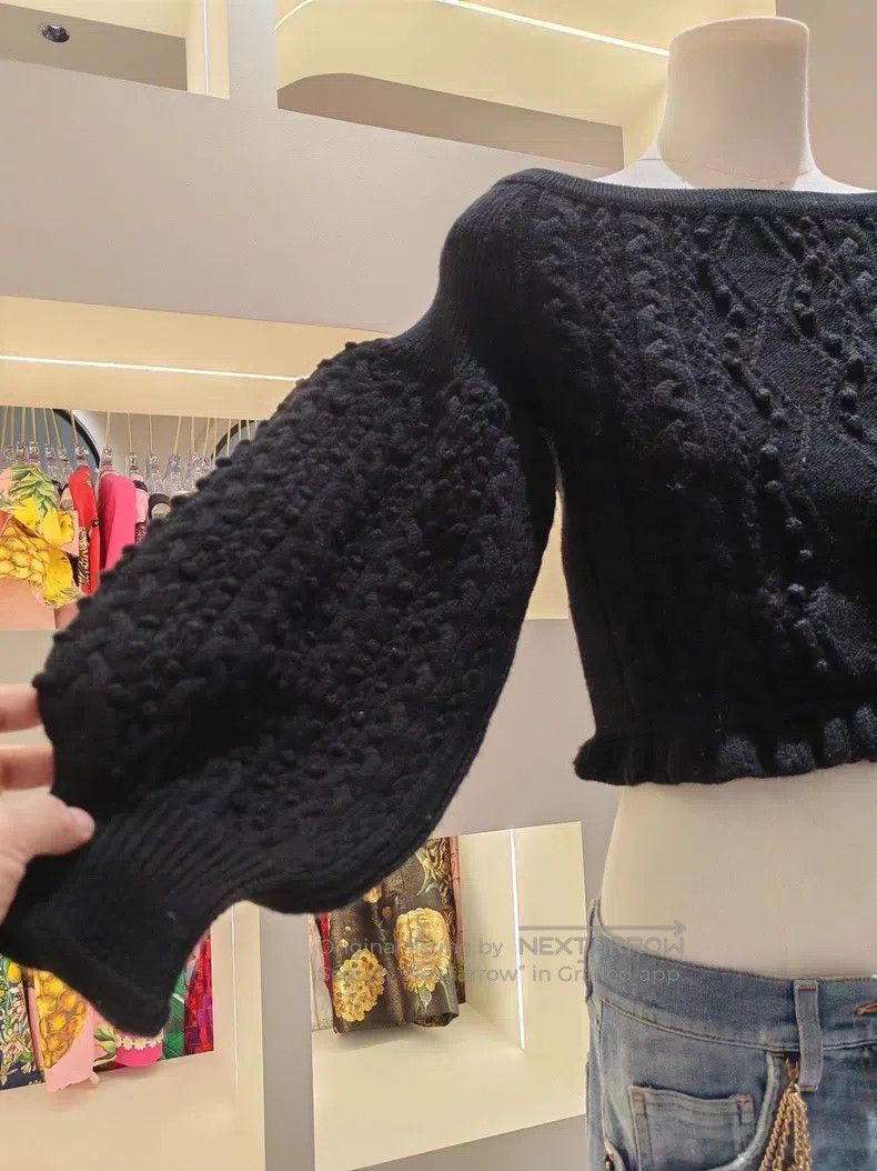 Valentino Valentino Cable knit puff sleeve sweater Size S / US 4 / IT 40 - 5 Thumbnail