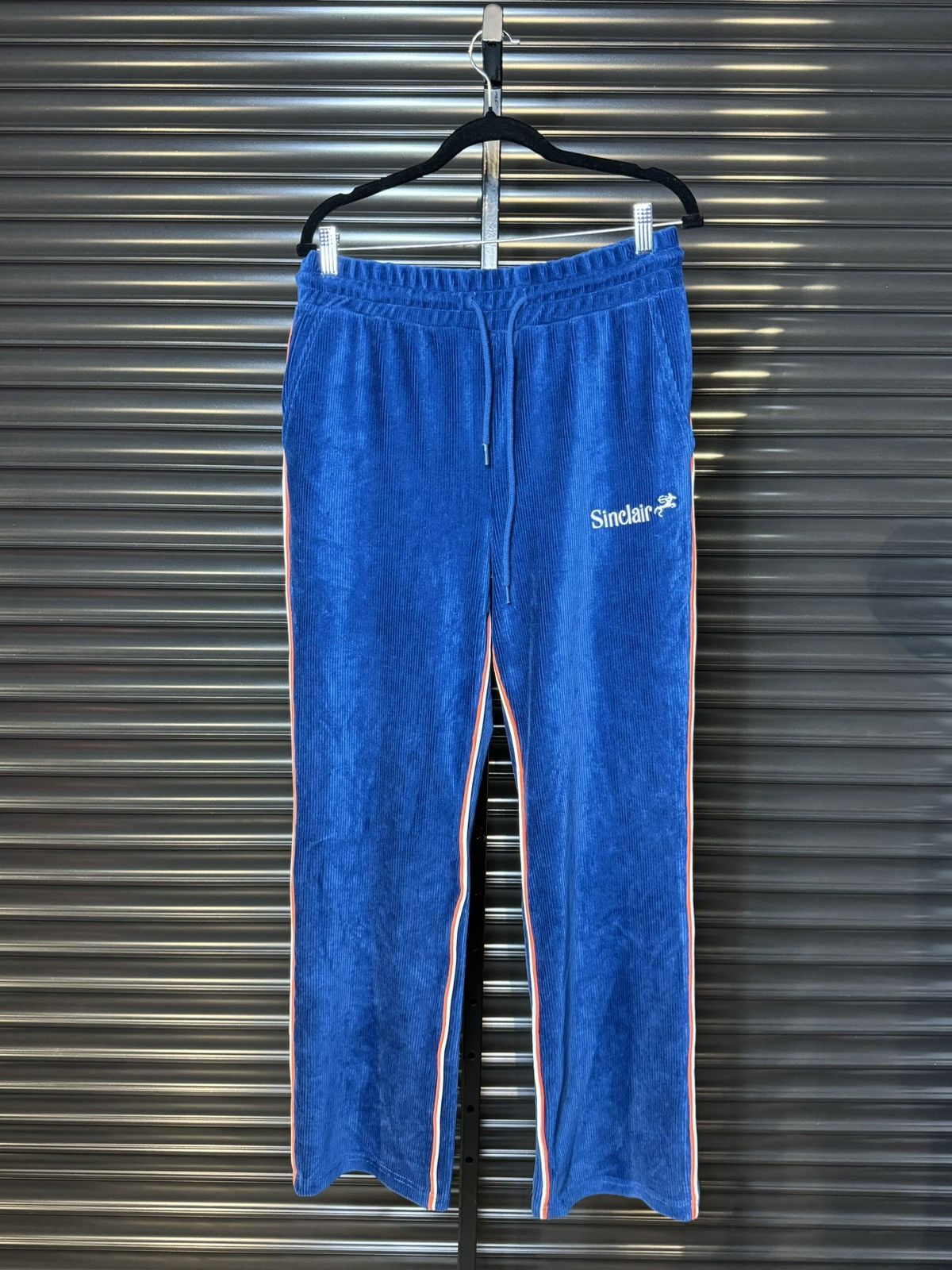 Sinclair Global Sinclair Embroidered Logo Corduroy Blue Sweatpants - Small Size US 32 / EU 48 - 1 Thumbnail