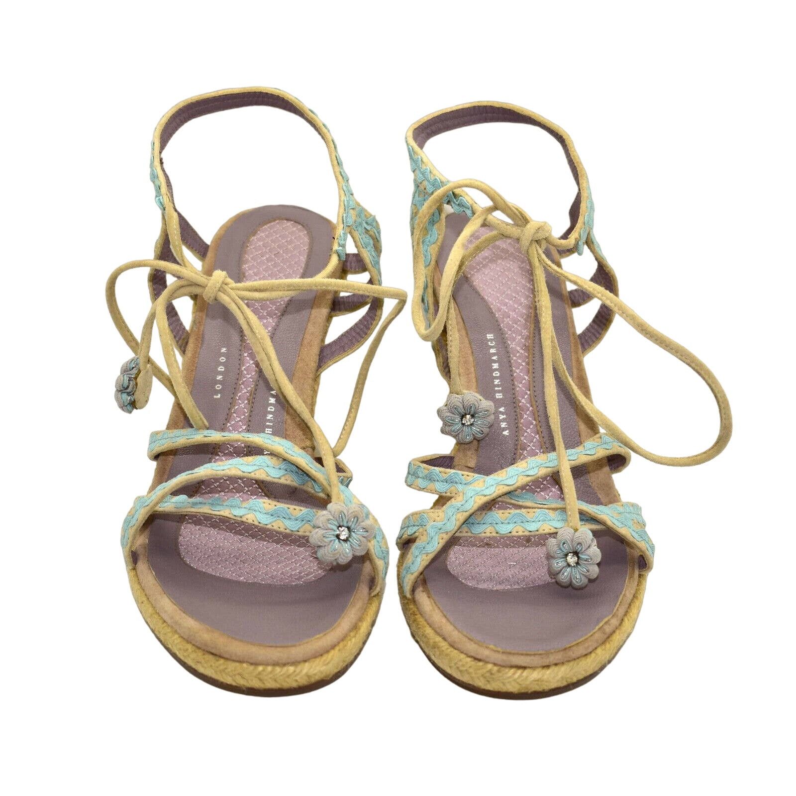 Anya Hindmarch NEW ANYA HINDMARCH Strappy Espadrille Sandal Shoe Sz 40 $435 Size US 10 / IT 40 - 4 Thumbnail