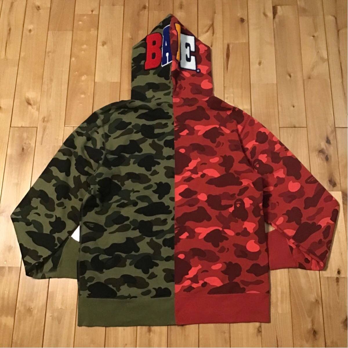 Bape BAPE Ape head full zip Hoodie 1st camo green × Red camo APE Size US XXL / EU 58 / 5 - 2 Thumbnail