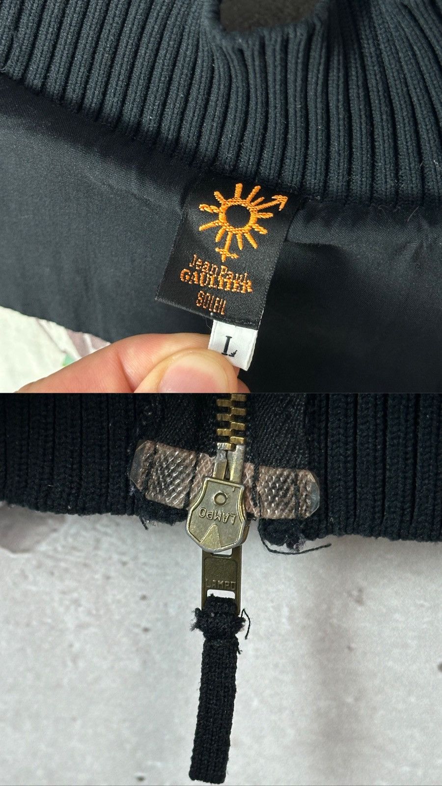 Vintage Jean Paul Gaultier Soleil Vintage Parrots Velour WMNS Bomber Size L / US 10 / IT 46 - 20 Thumbnail