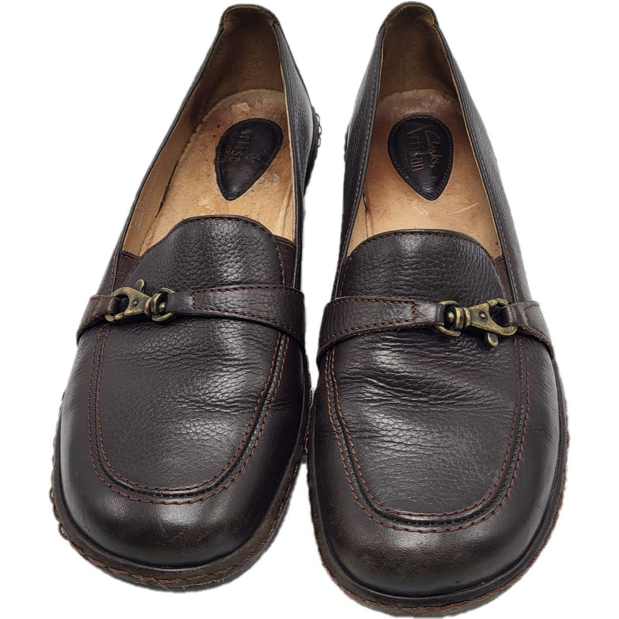 Clarks Clarks Artisan Women's Brown Leather Penny Loafer Shoes 8.5 Size US 8.5 / IT 38.5 - 7 Thumbnail