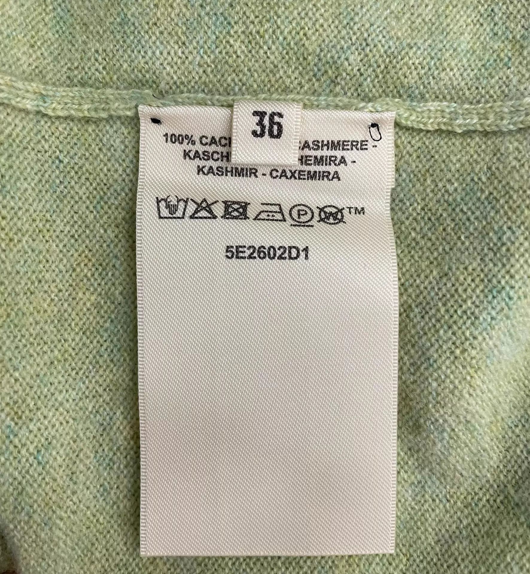 Hermes Hermes UK Made Green Cashmere Sweater Size 36 Logo Size XS / US 0-2 / IT 36-38 - 4 Thumbnail