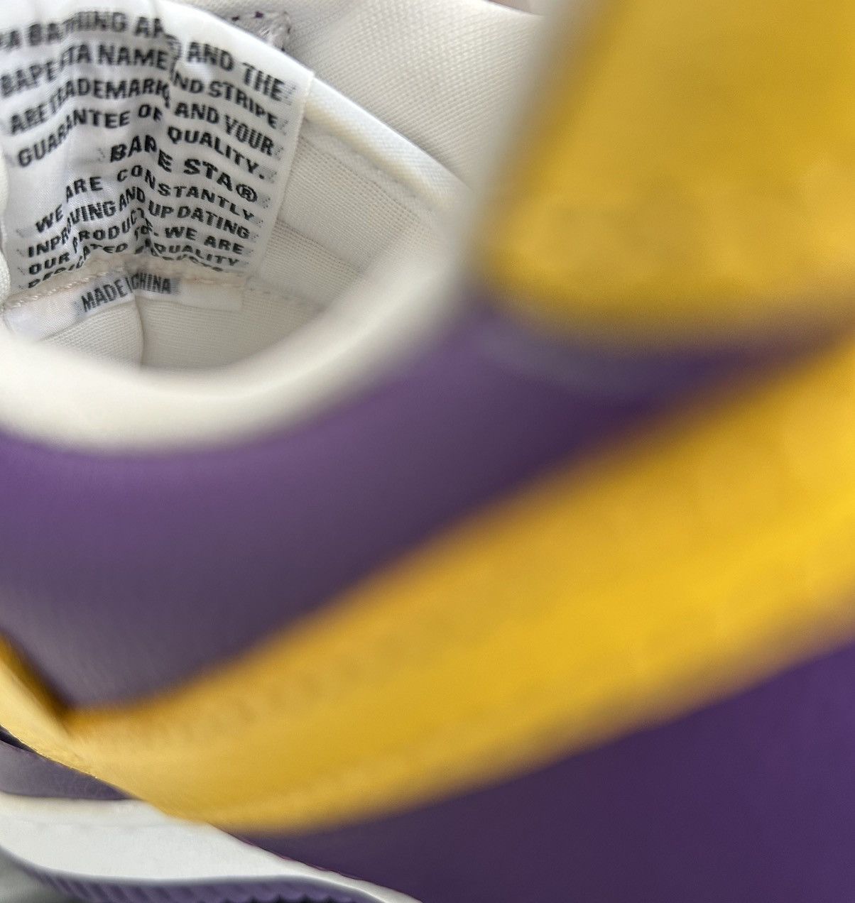 Bape VERY RARE OG 2001 A BATHING APE PURPLE BAPESTA Size US 10 / EU 43 - 8 Thumbnail