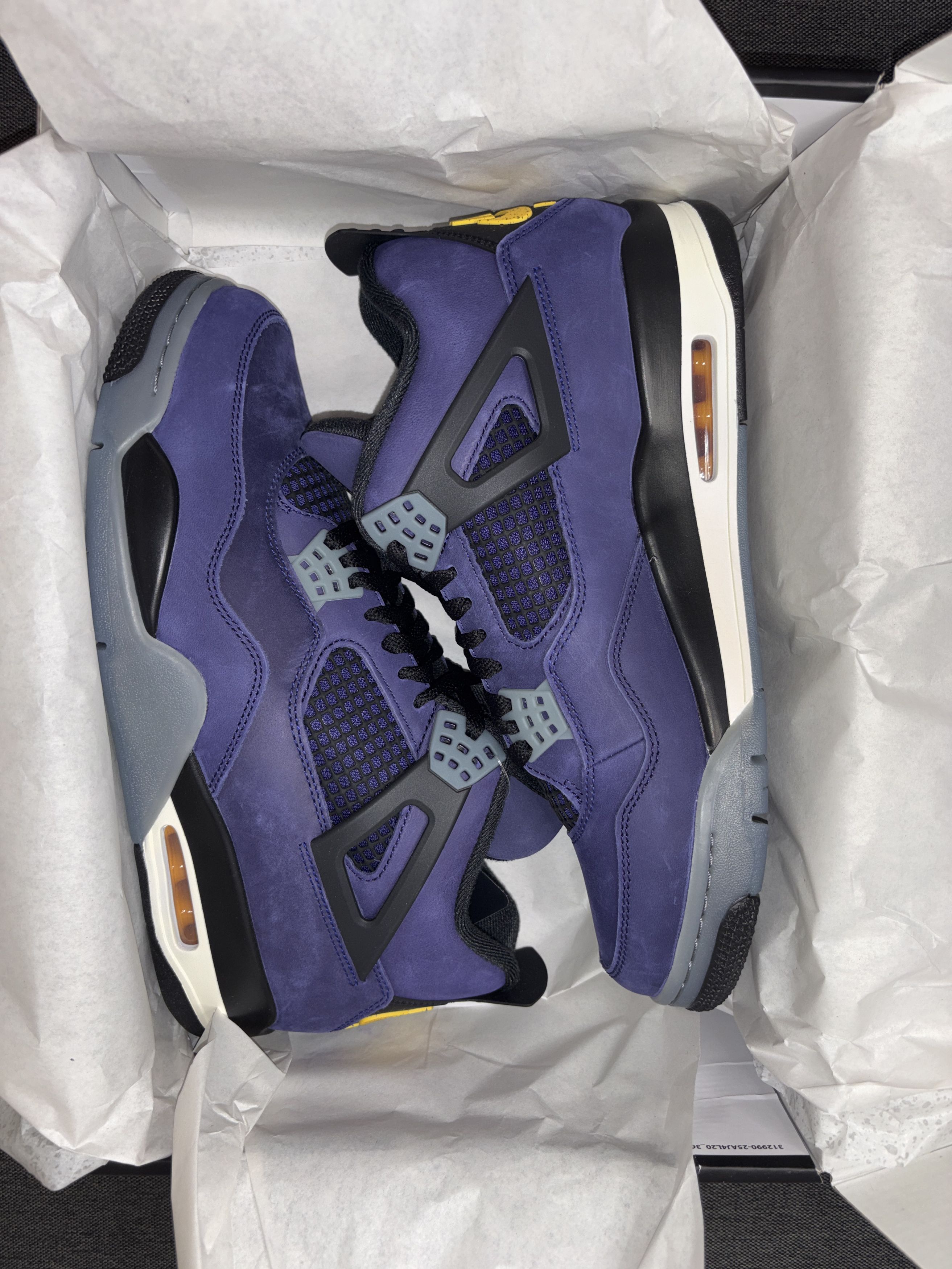 Nike Nike Air Jordan 4 Retro Lakers (2026) Size 12 FV5029-500 Size US 12 / EU 45 - 4 Thumbnail