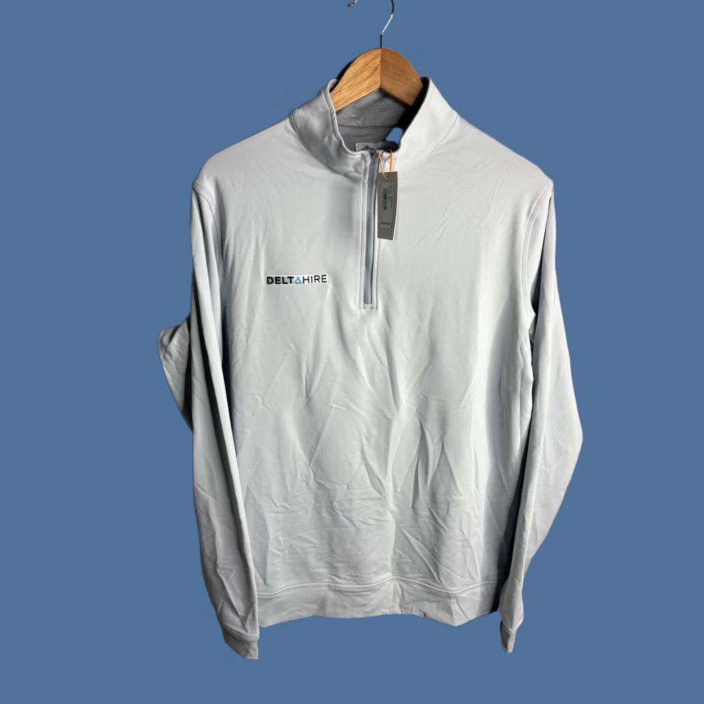 Peter Millar Peter Millar Pullover Mens M White 1/4 Zip Golf Logo Layer Size US M / EU 48-50 / 2 - 1 Thumbnail
