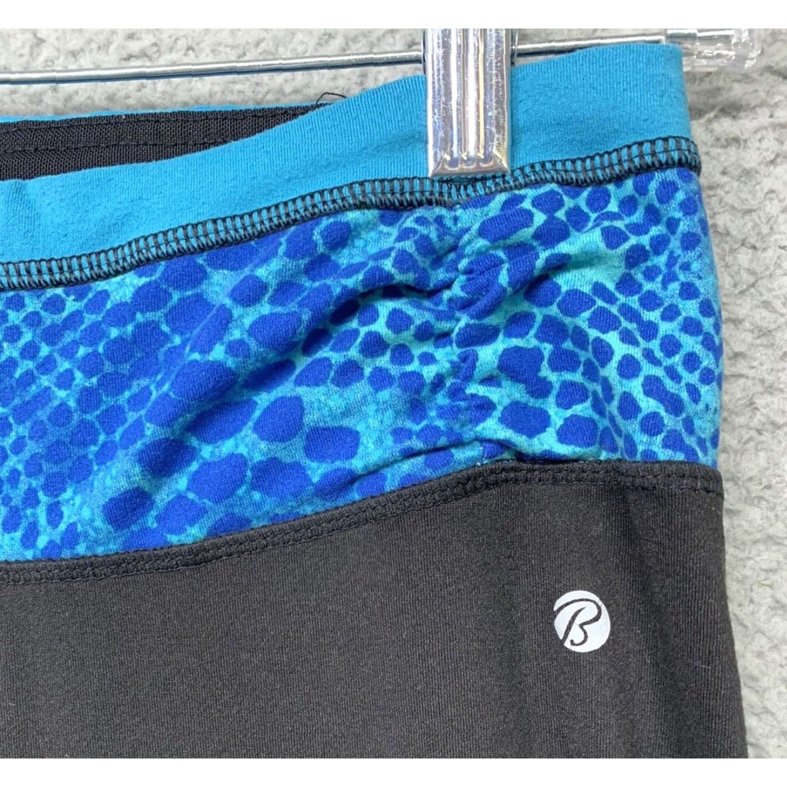 Bally Bally Total Fitness Pants Women’s Small Yoga Athletic Stretch Black Blue Capri Size 28" / US 6 / IT 42 - 4 Thumbnail