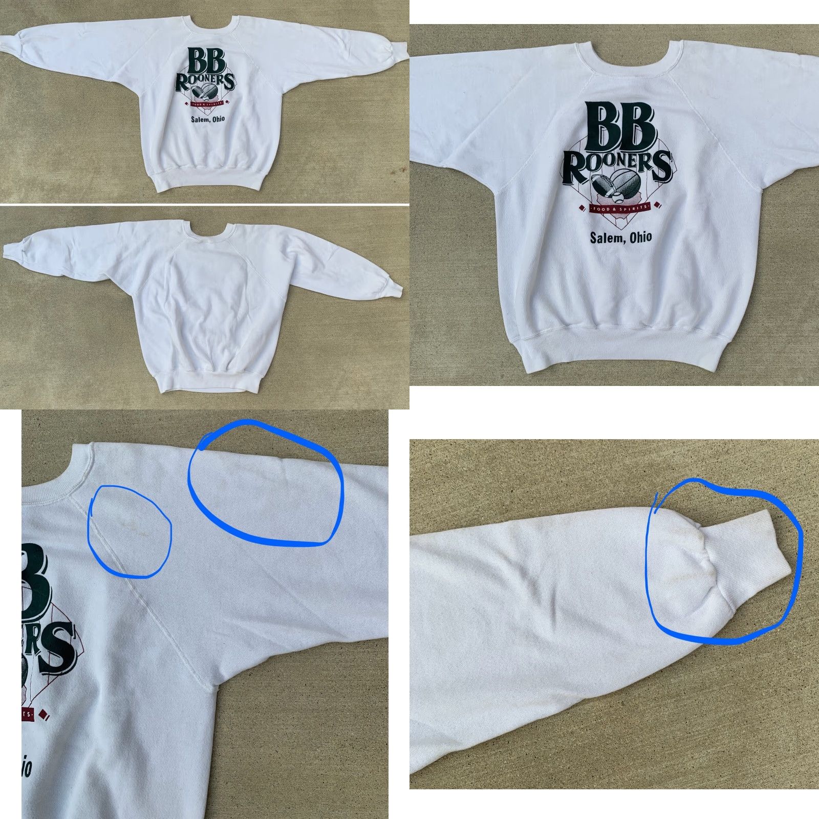 Vintage VINTAGE Ultra Sweats Raglan Sweatshirt Men's White Sport White Baseball Basketball Football L Size US L / EU 52-54 / 3 - 8 Thumbnail