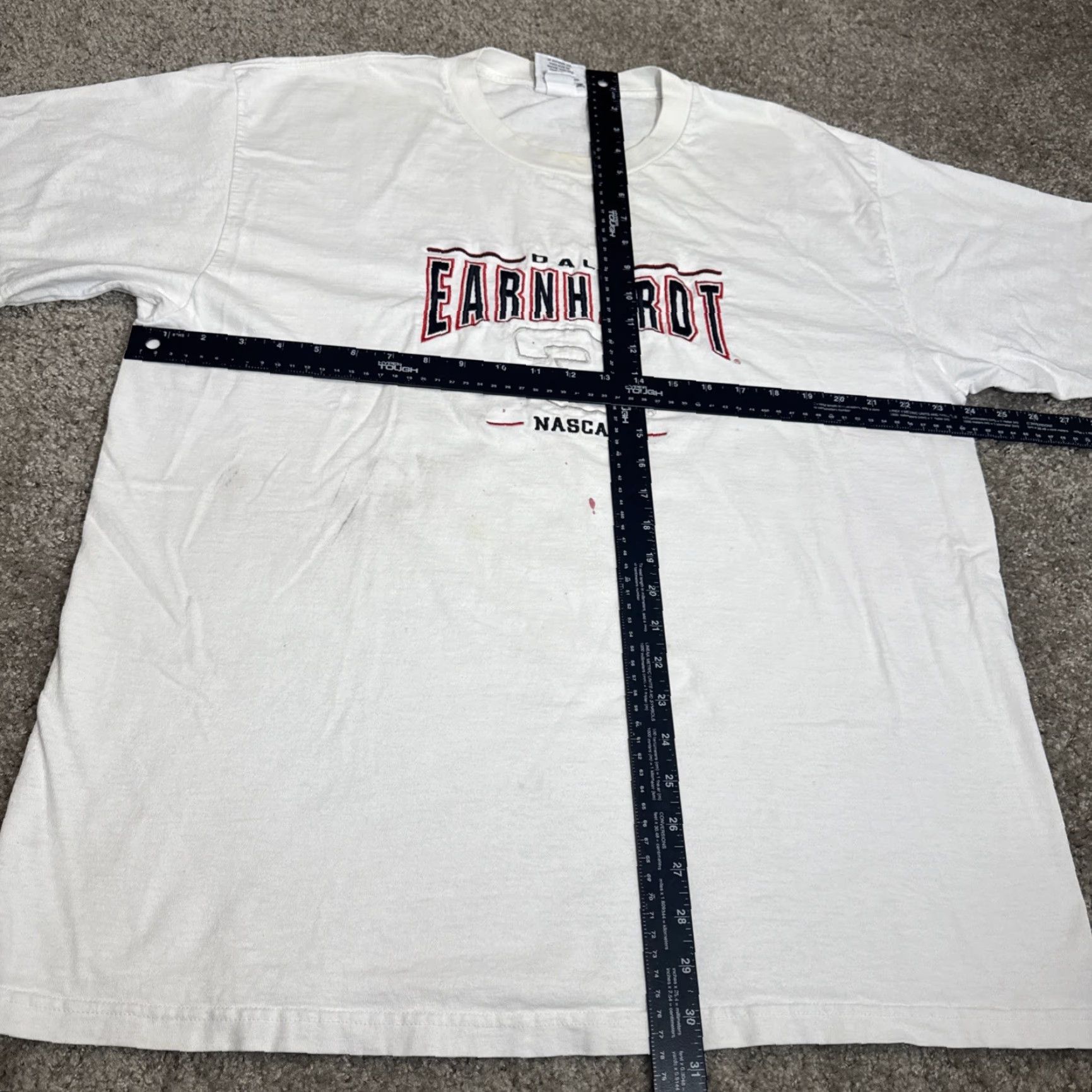 Vintage VINTAGE Dale Earnhardt #3 Embroidered Nascar Racing White T-Shirt XL Chase Mens 90s Size US XL / EU 56 / 4 - 6 Thumbnail