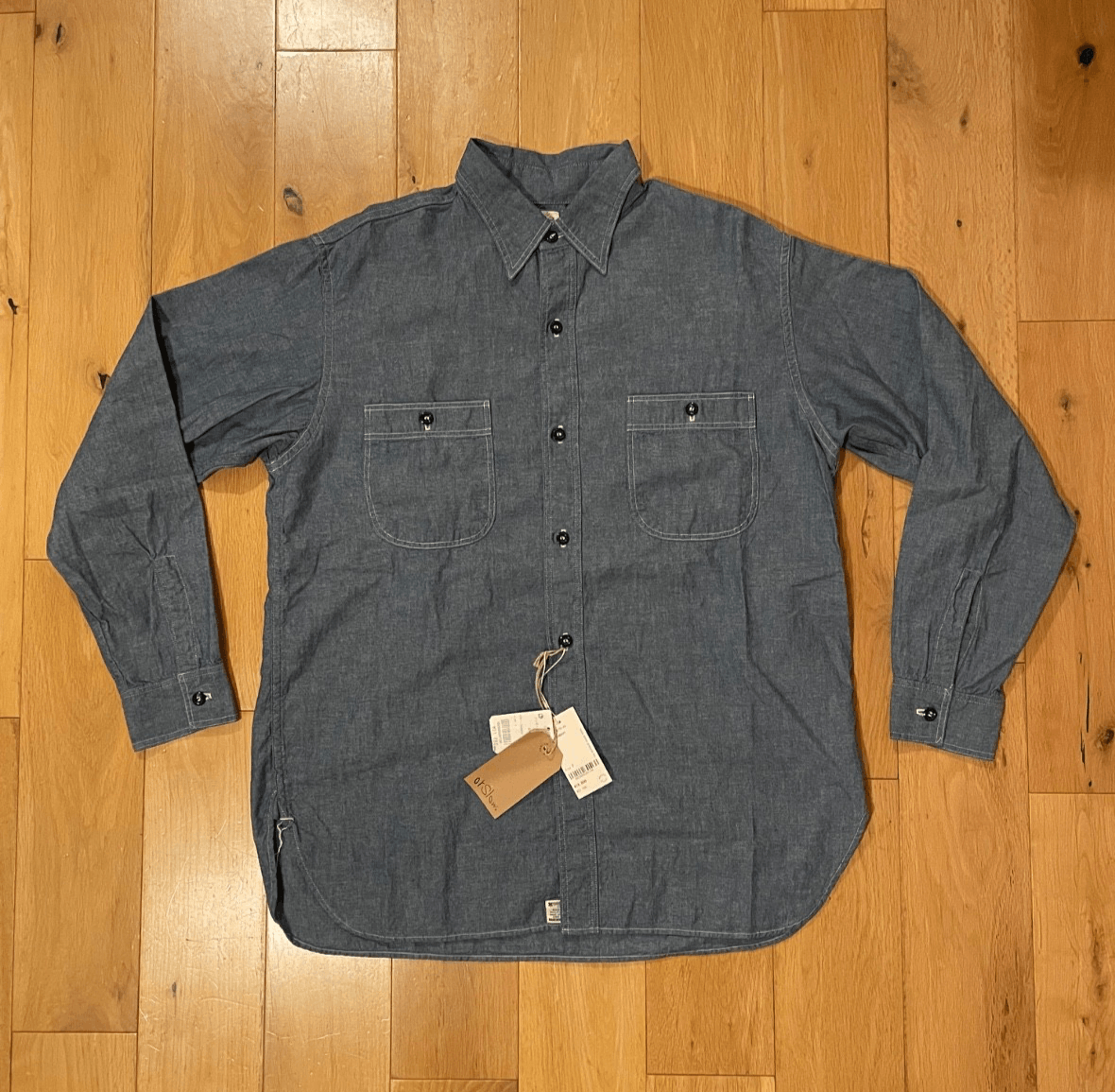 Orslow orSlow Chambray Work Shirt Size 2 Relaxed Fit Made in Japan Size US S / EU 44-46 / 1 - 1 Thumbnail