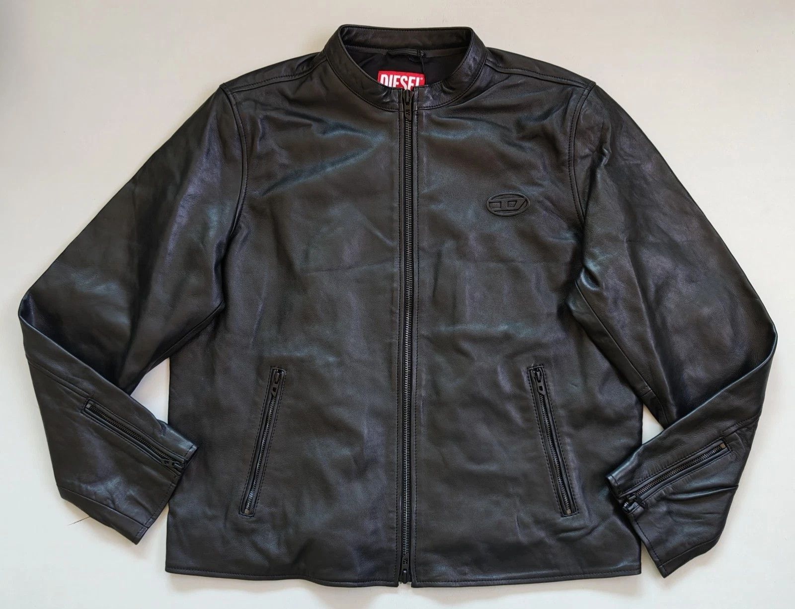Diesel Diesel logo-embossed leather jacket FTP 5088 Size US XL / EU 56 / 4 - 1 Thumbnail